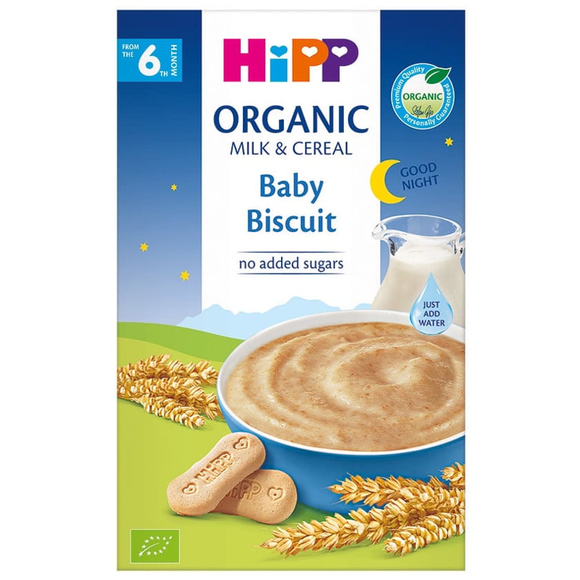 Süd sıyığı HiPP orqanik uşaq biskviti ilə, 250 q