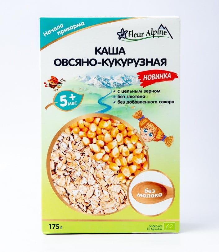Südsüz yulaf-qarğıdalı sıyığı Fleur Alpine, 5 aydan, 175 q