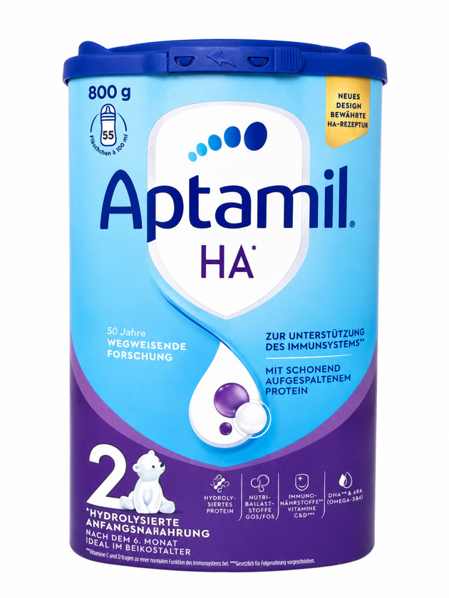 Quru süd qarışığı Aptamil HA 2, 6 aydan, 800 q