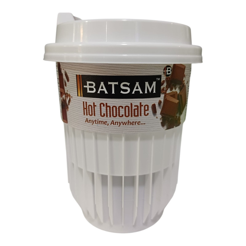 Həll olunan qəhvə içkisi Batsam Hot Chocolate, qapaqlı və borucuqlu stəkanda, 25 q
