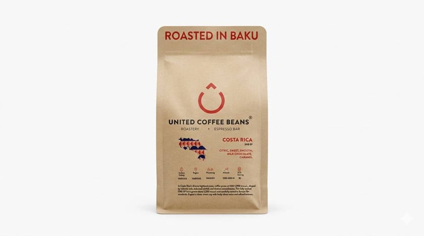 Qəhvə United Coffee Beans Costa Rica 200 q