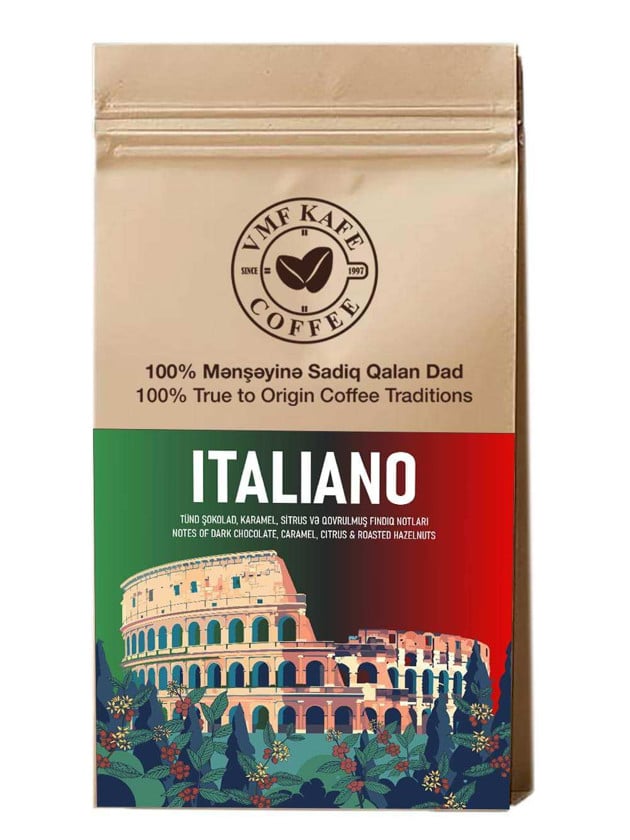 VMF Kafe Italiano Premium, qəhvə dənə, 1000 q