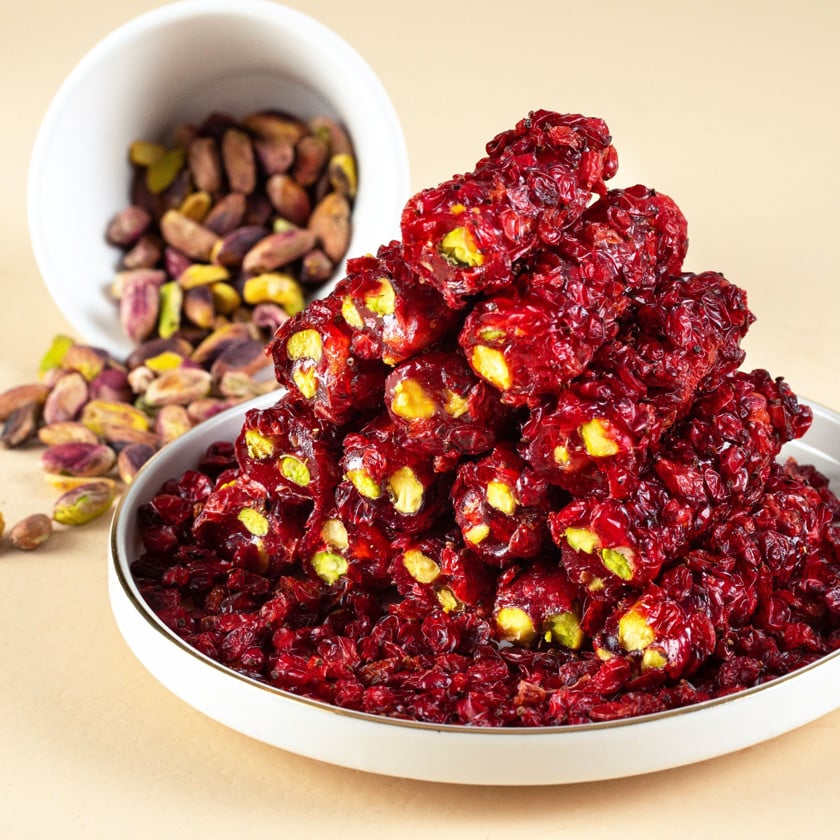 Fitil-lokum Lovelokum Pistachio & Crispy Rice Rolled Turkish Delight, 100 q