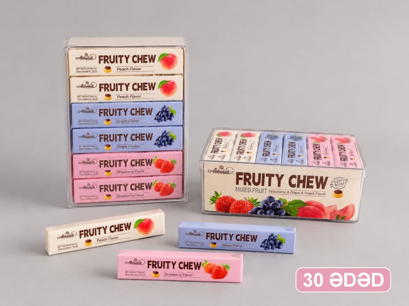 Çeynənən konfet Akbulak Fruity Chew, 16.5 q, 30 əd
