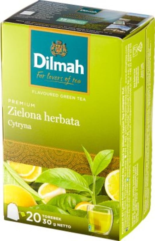 Yaşıl çay Dilmah Herbata Zielona z Aromatem Cytryny 20 əd