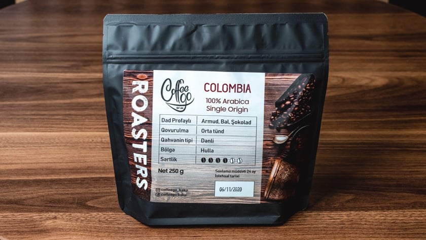 Qəhvə dənələri Columbia 250 q