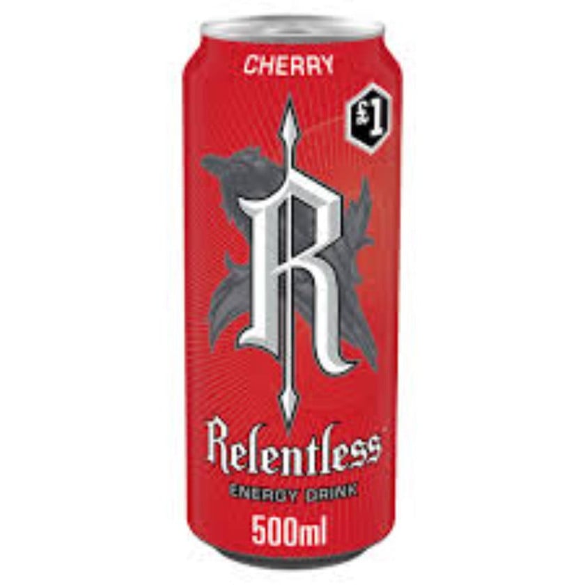 Enerji içkisi Relentless cherry, 500 ml