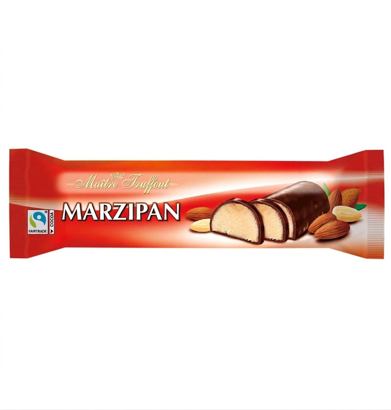 Şokoladlı baton Maitre Truffout Marzipan, 100 q