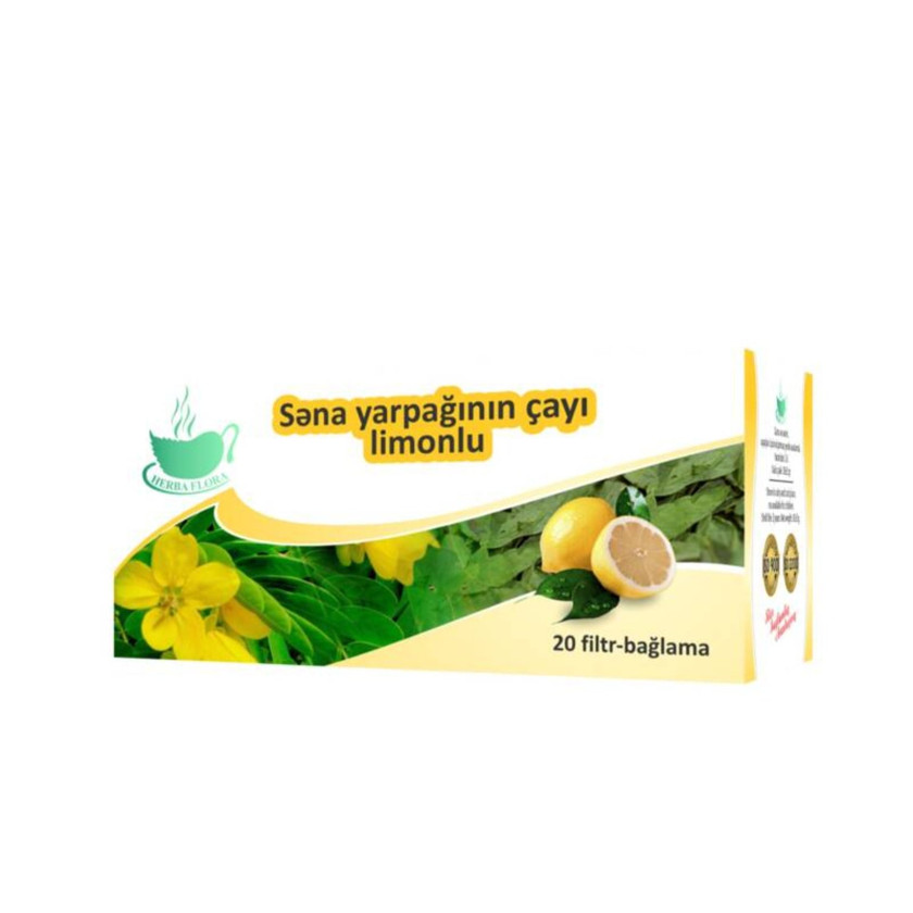 Çay Səna yarpağı limonlu 20 ədəd