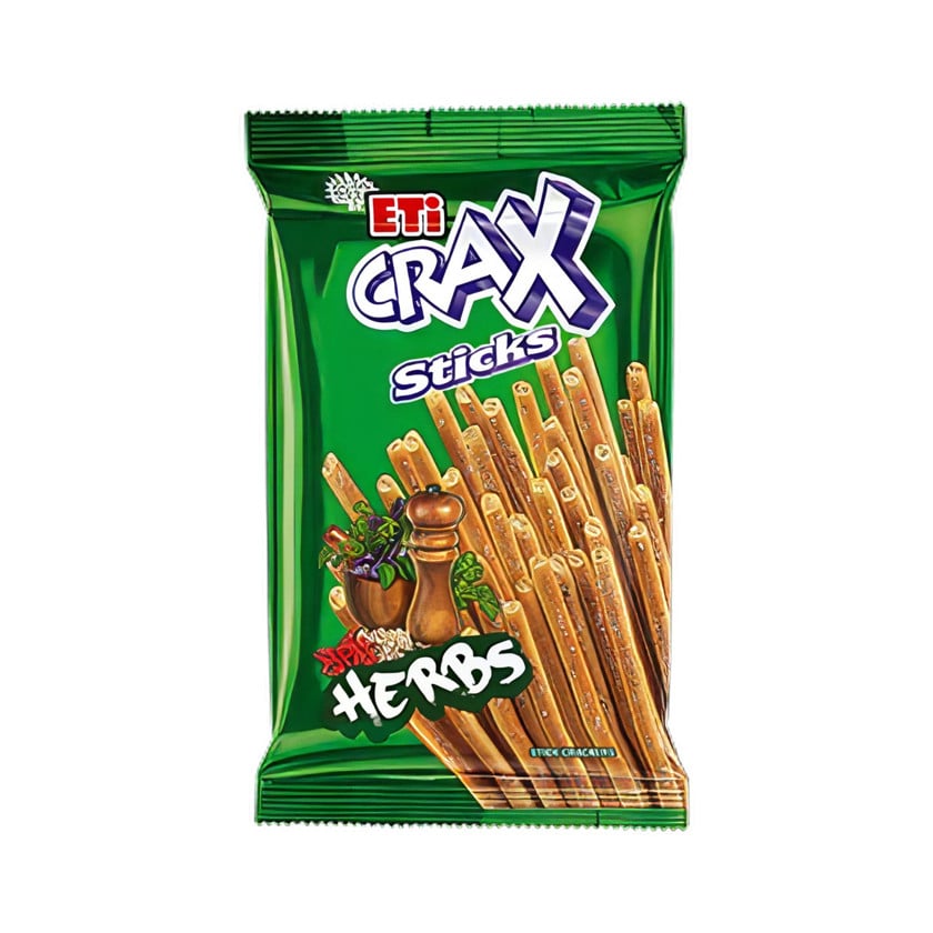 Çubuqlar Eti Crax Extra Herbs ədviyyat dadı ilə, 5x123 q