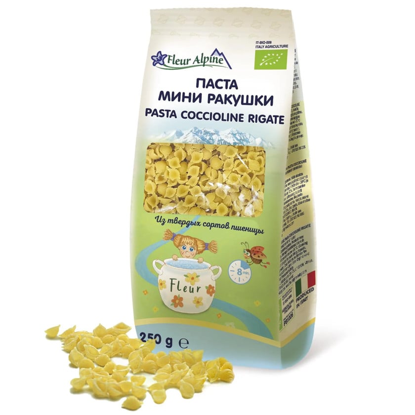 Pasta Mini Dəniz Balıqqulaqları Fleur Alpine 250 g
