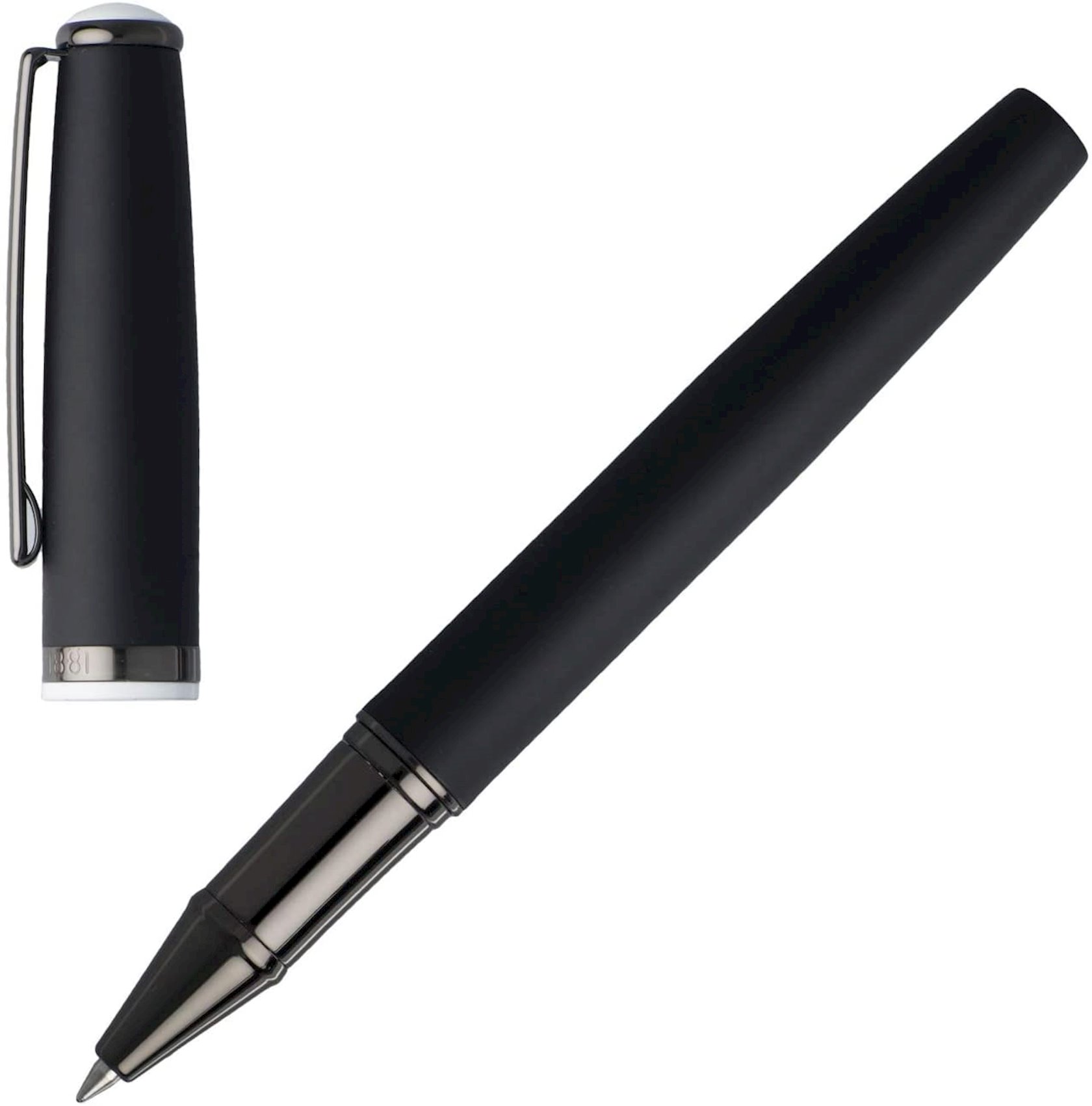 Ручка-роллер черная Cerruti 1881 Rollerball Pen Spring NSG8115A, латунь ...
