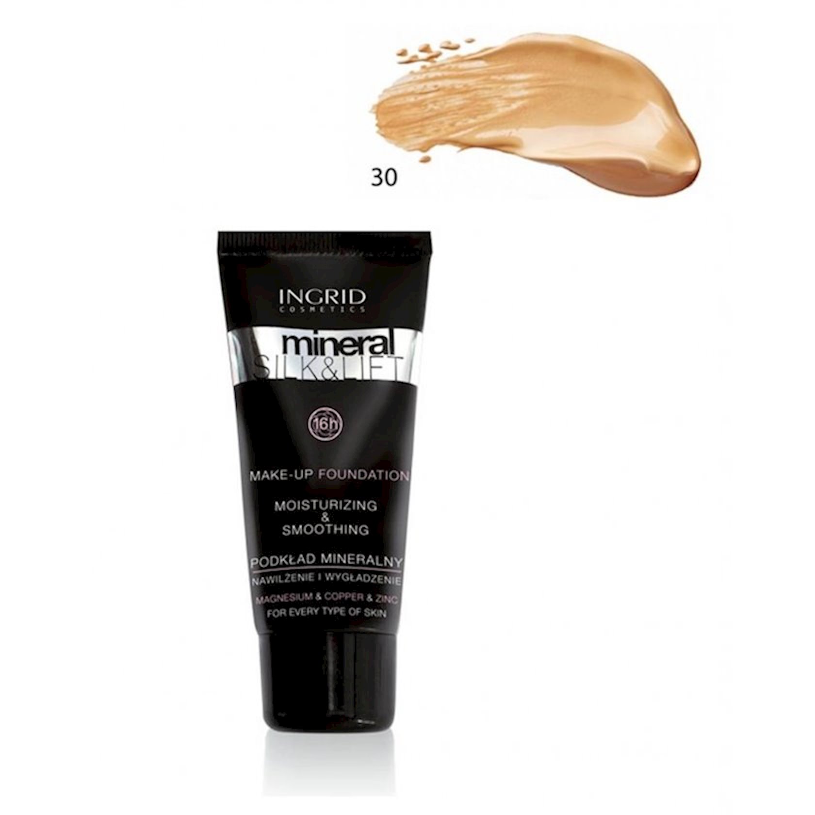 ingrid mineral silk & lift makeup foundation