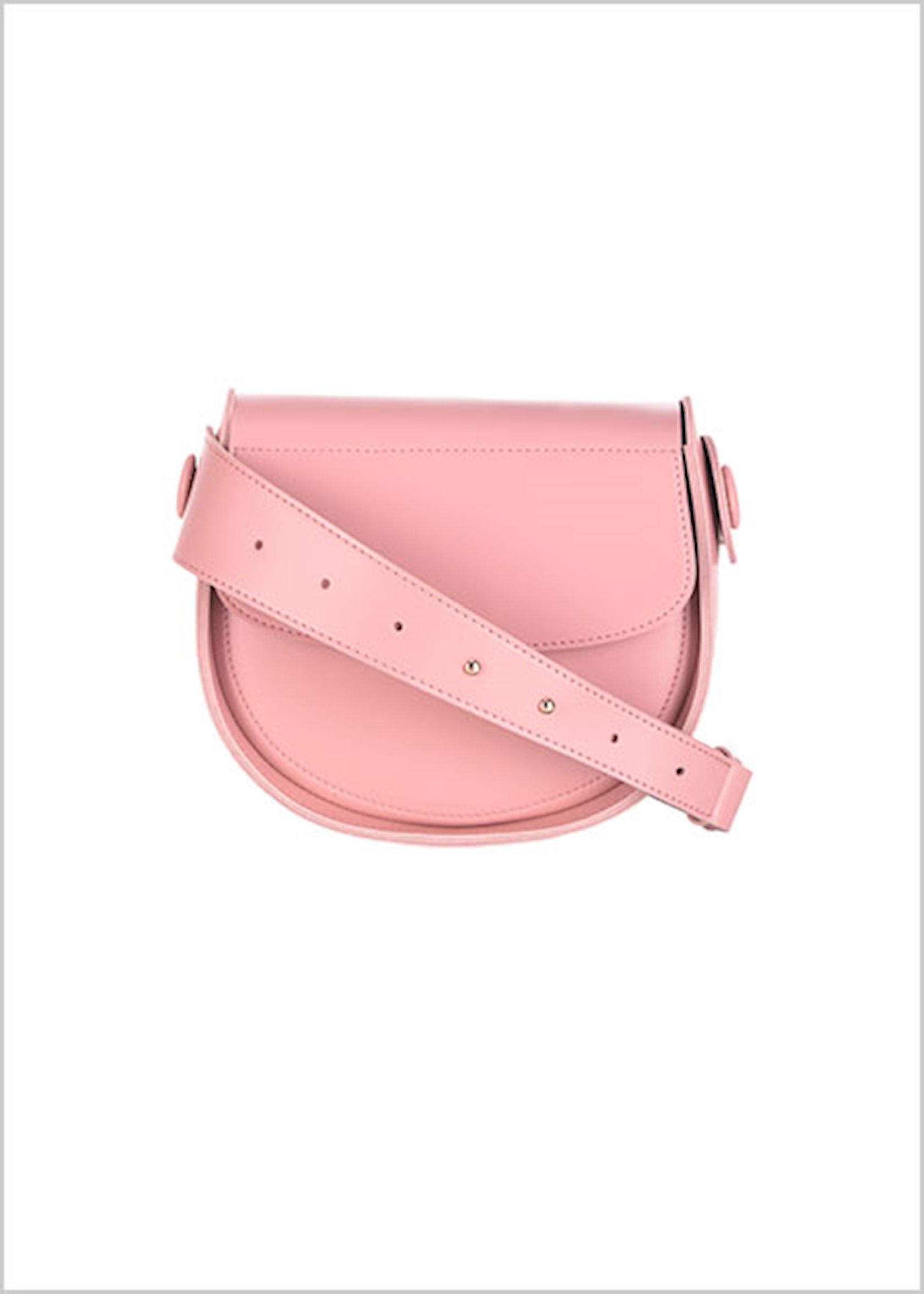 Сумка женская Miniso Vintage Semicircle Crossbody Bag, Pink, розовый