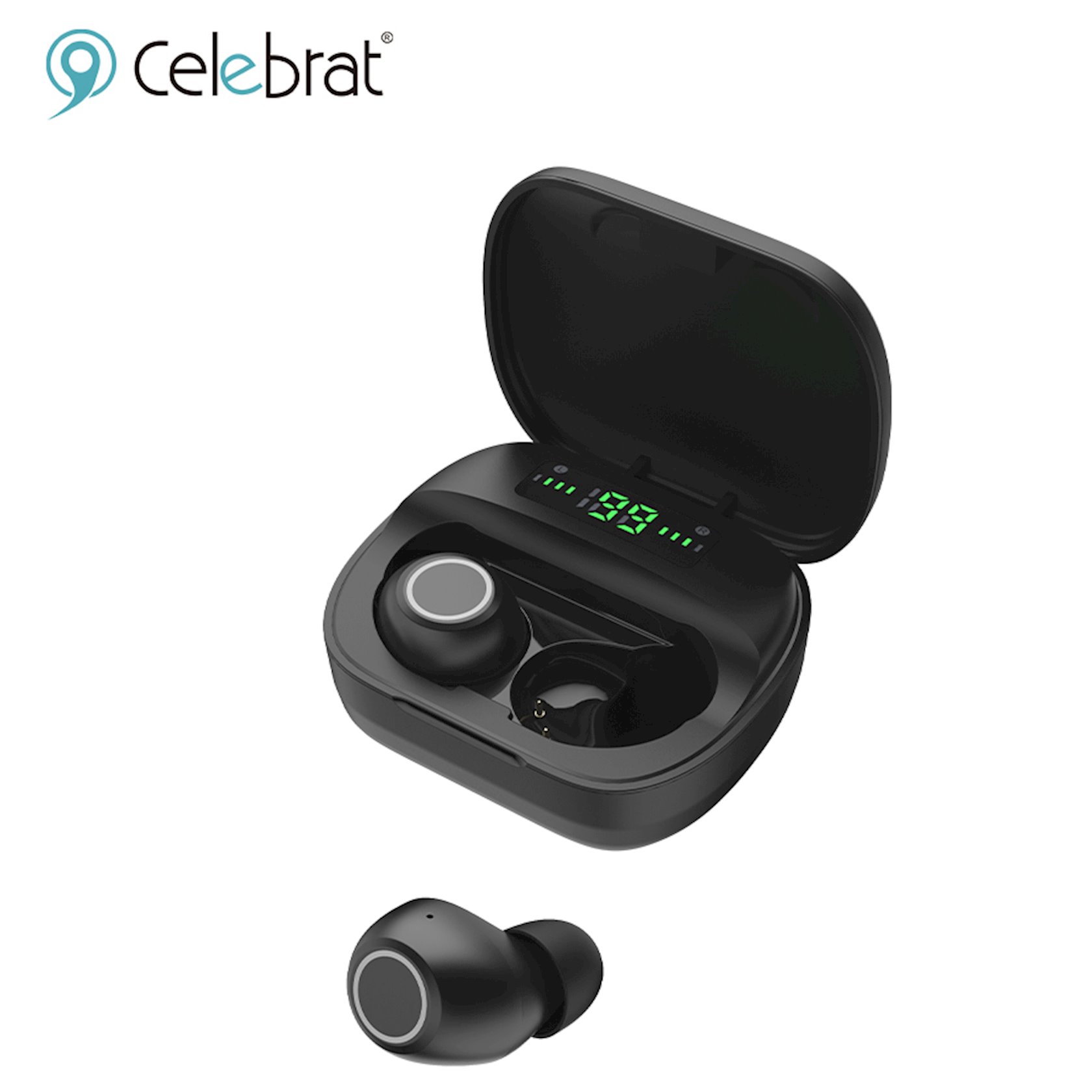 Беспроводные наушники Celebrat TWS W9 Black купить по выгодной