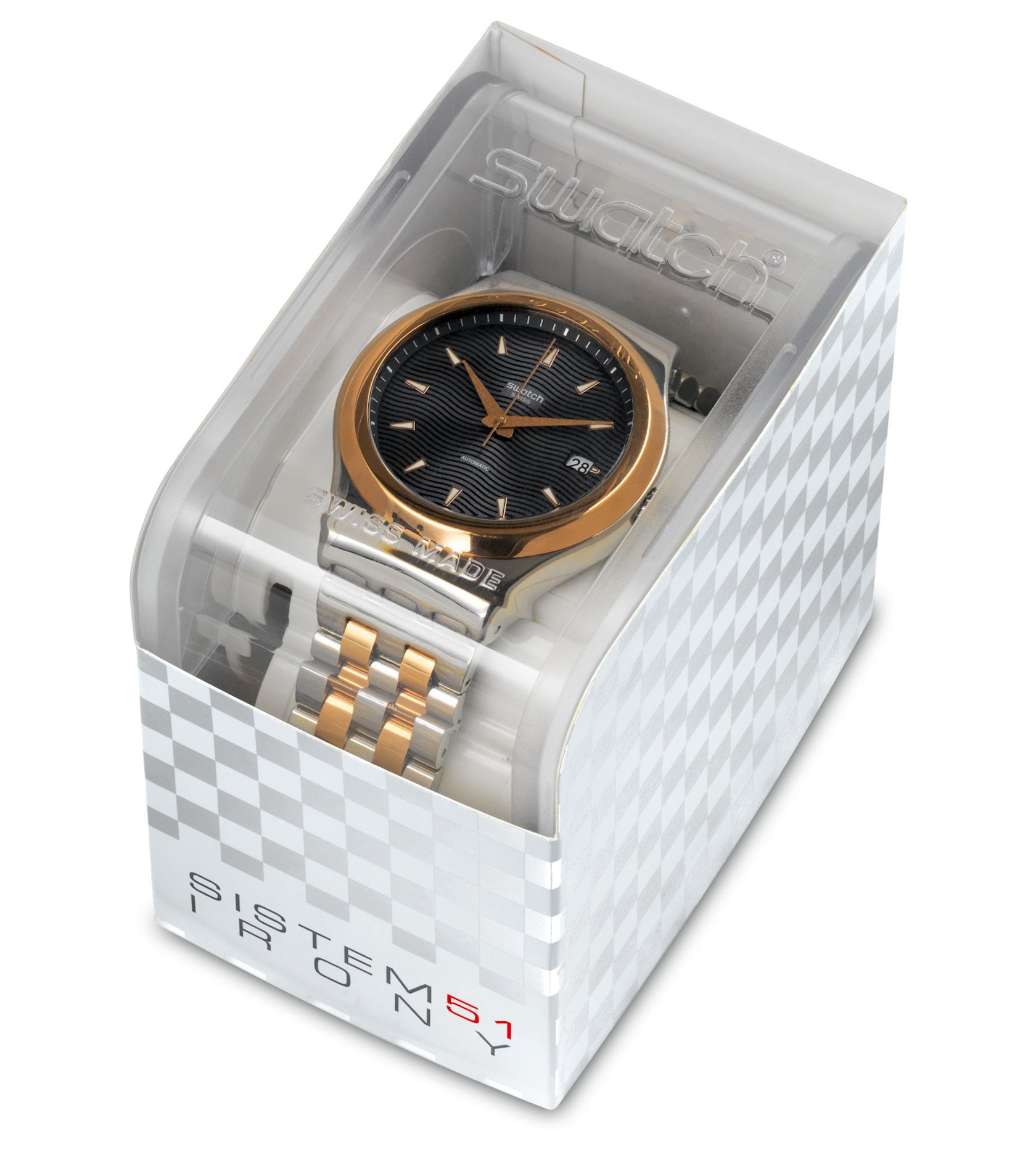 Qol saatı Swatch Sistem51 Irony SISTEM TUX (YIS405G) - Bakıda almaq.  Qiymət, icmal, rəylər, satış