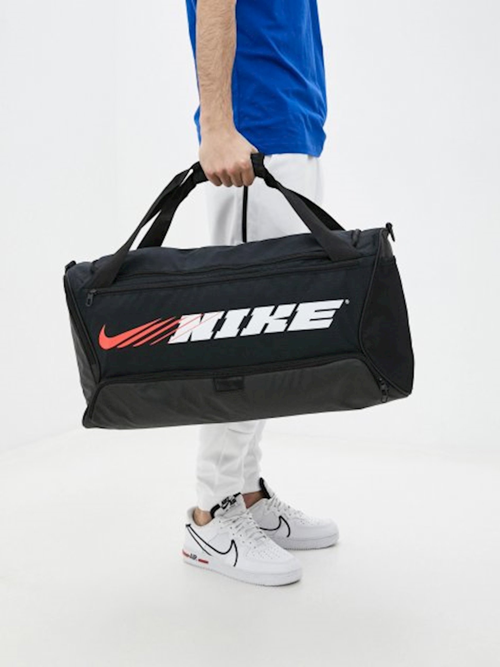 Спортивная сумка Nike Nk Brsla M Duff-9.0 Px Gfx S CU9477-010,Черная -  купить в Баку. Цена, обзор, отзывы, продажа
