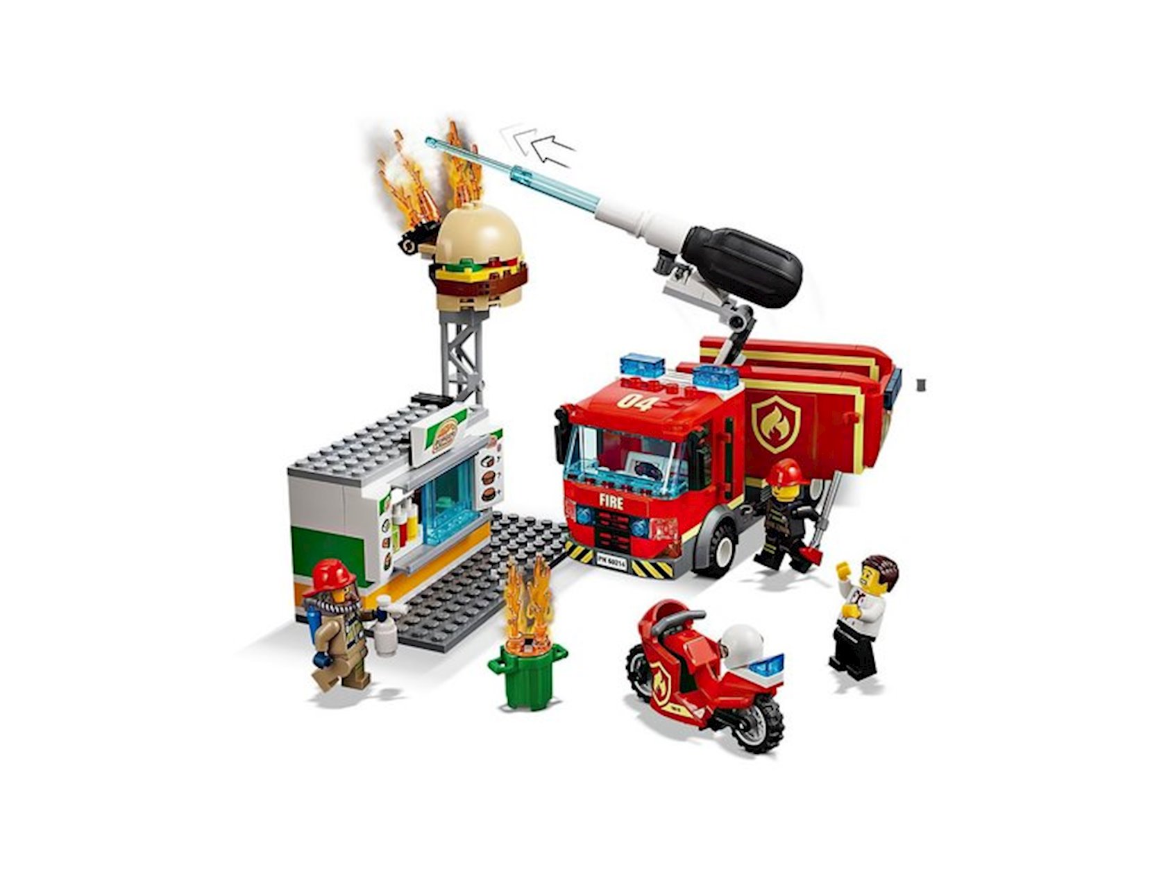 Lego city fire burger bar on sale