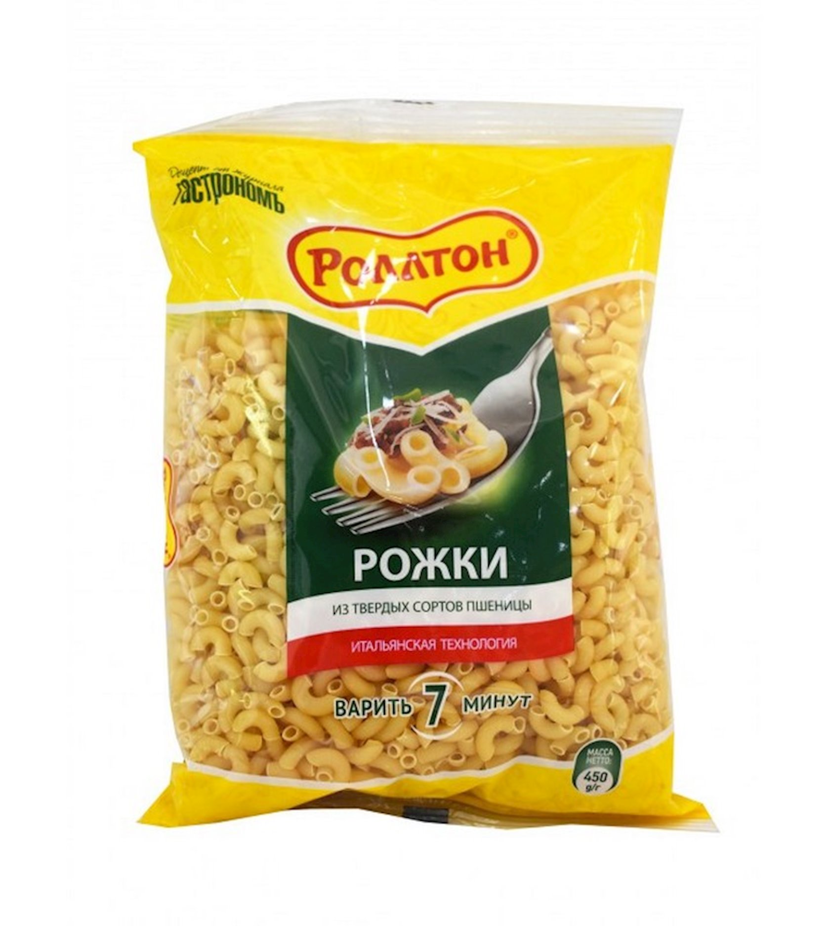 Макароны Роллтон рожки, 450г - купить в Баку. Цена, обзор, отзывы, продажа