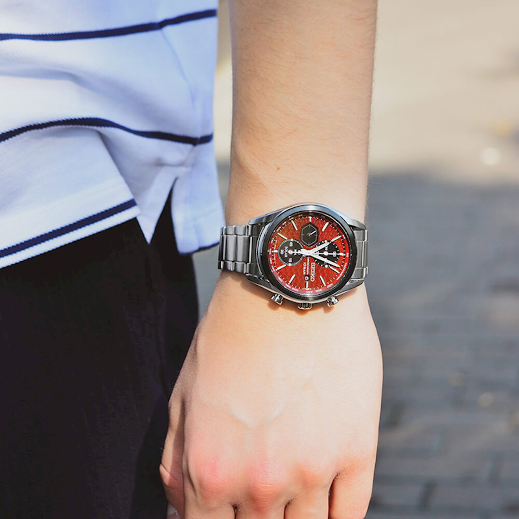 Qol saatı Seiko Conceptual Solar Chronograph SSC771P1 - Bakıda almaq.  Qiymət, icmal, rəylər, satış