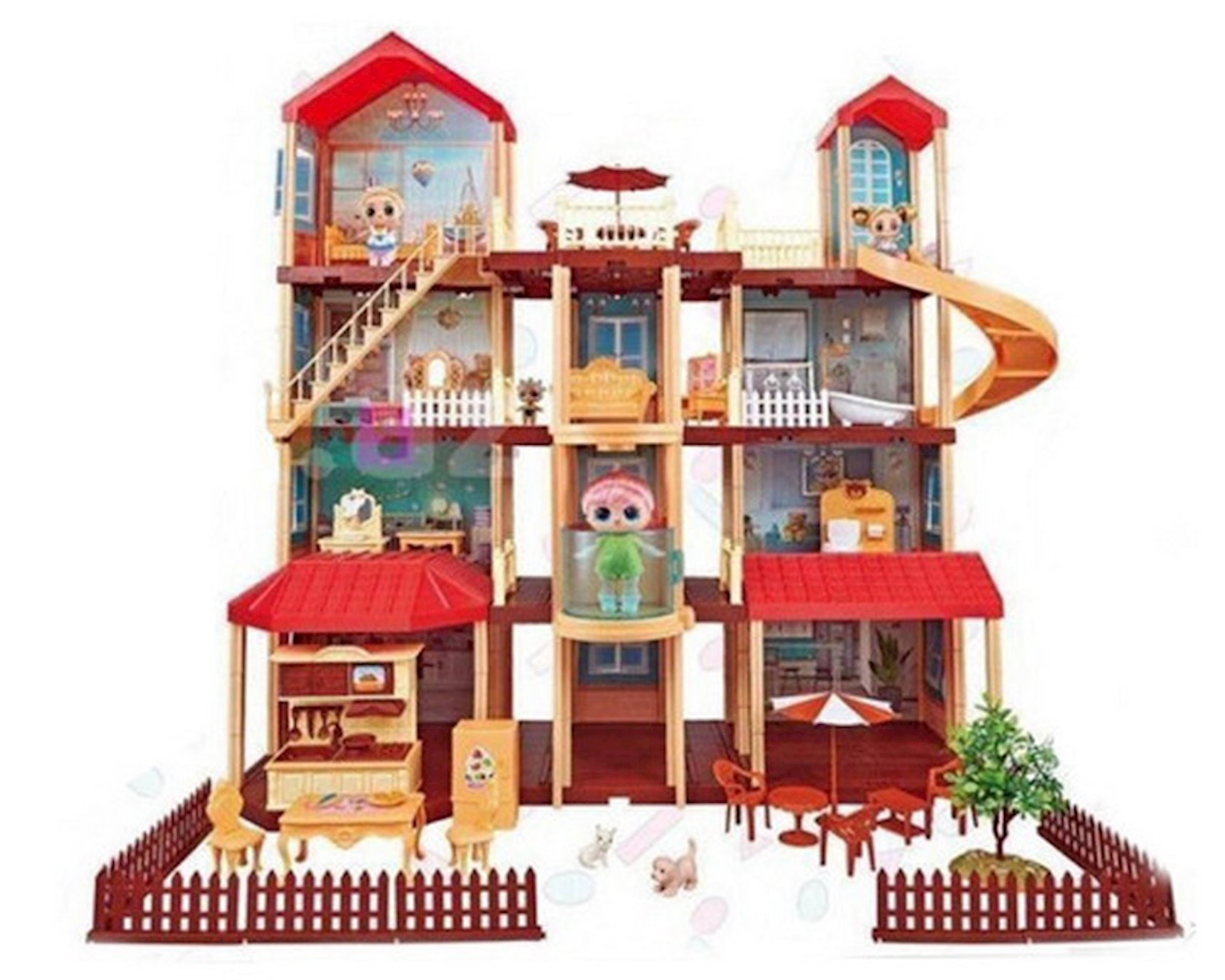 Кукольный дом MGA Entertainment Dream House с мебелью для кукол L.O.L.,  70х51х91 см - купить в Баку. Цена, обзор, отзывы, продажа