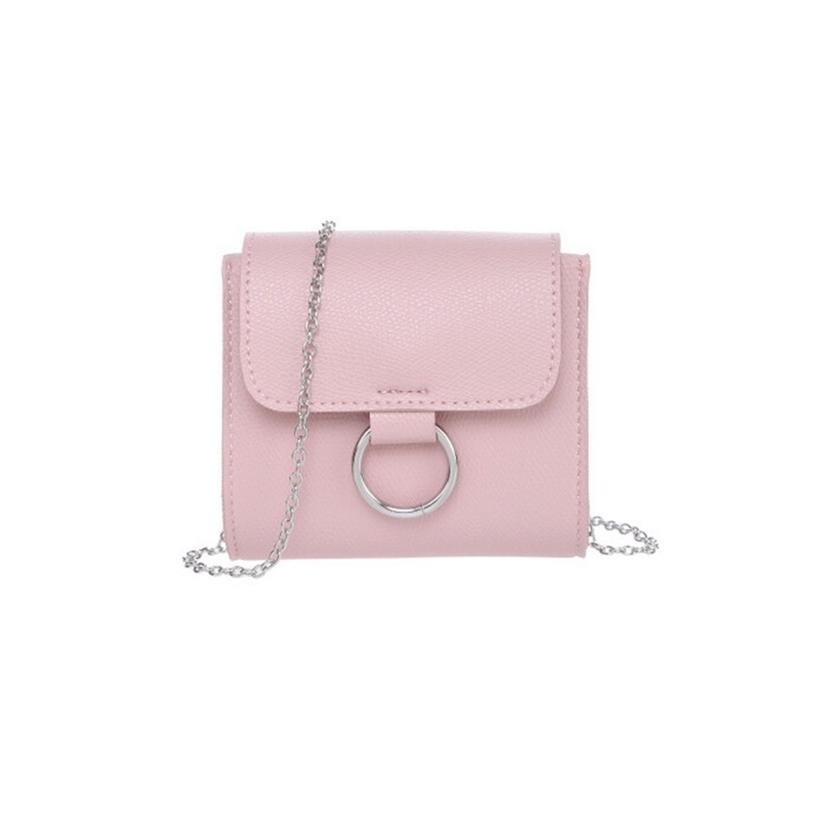 Женская сумка из полиуретана Miniso Crossbody Bag With Ring Pink