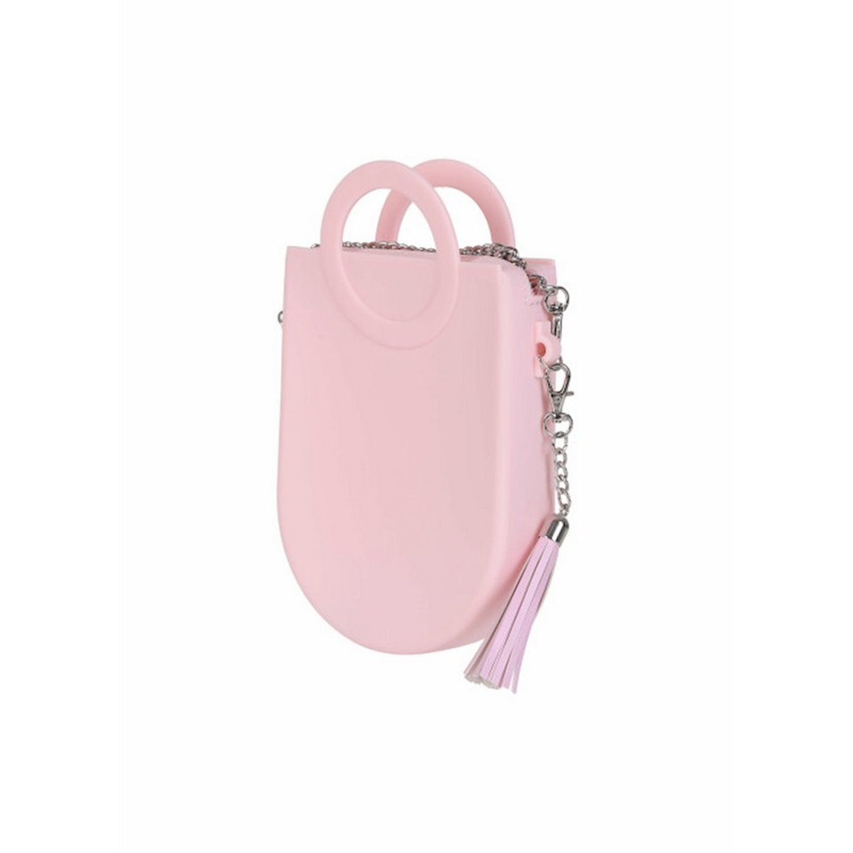 Женская сумка силиконовая Miniso Circle Handle Crossbody Bag Pink