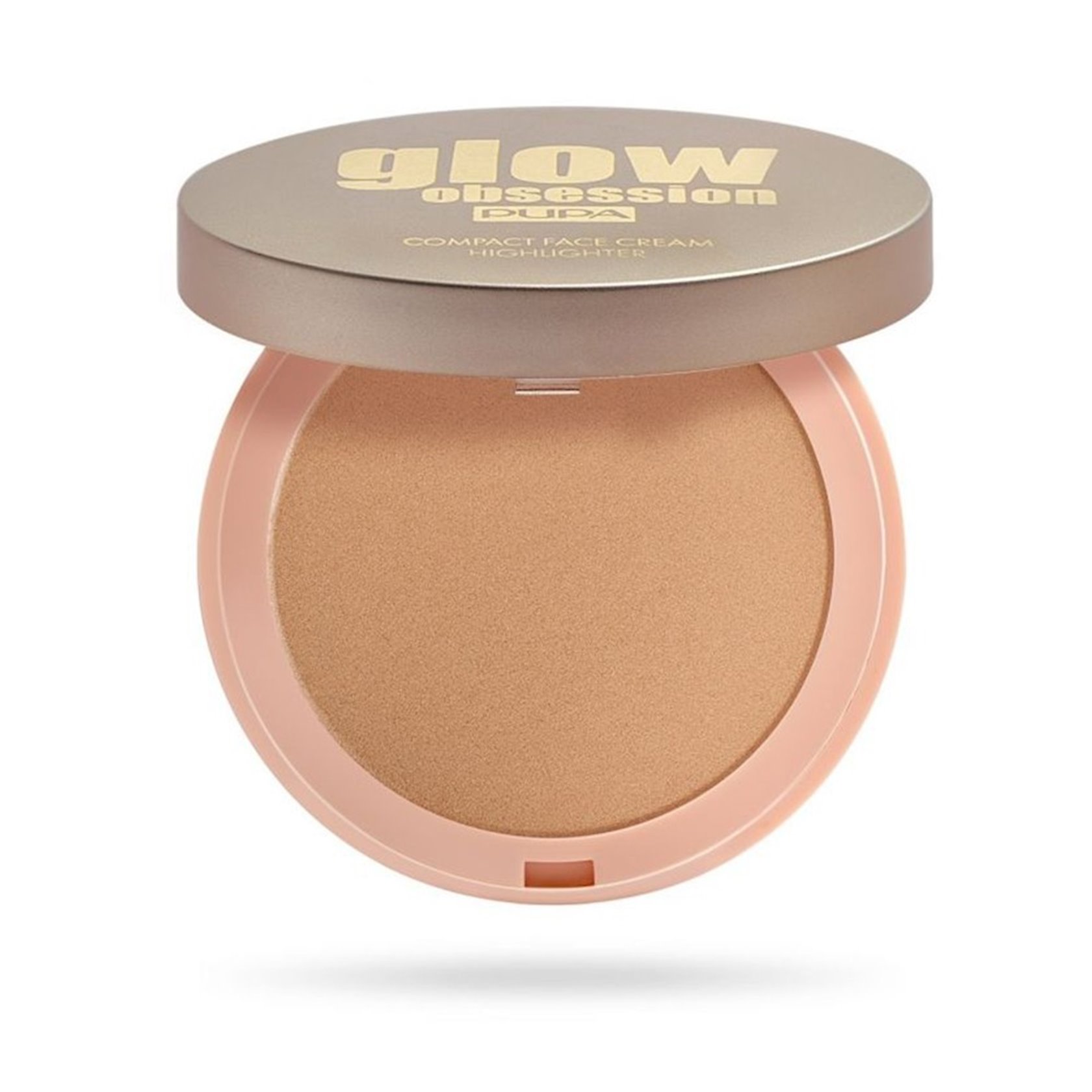 Компактный крем-хайлайтер для лица Pupa Glow Obsession Compact Face ...