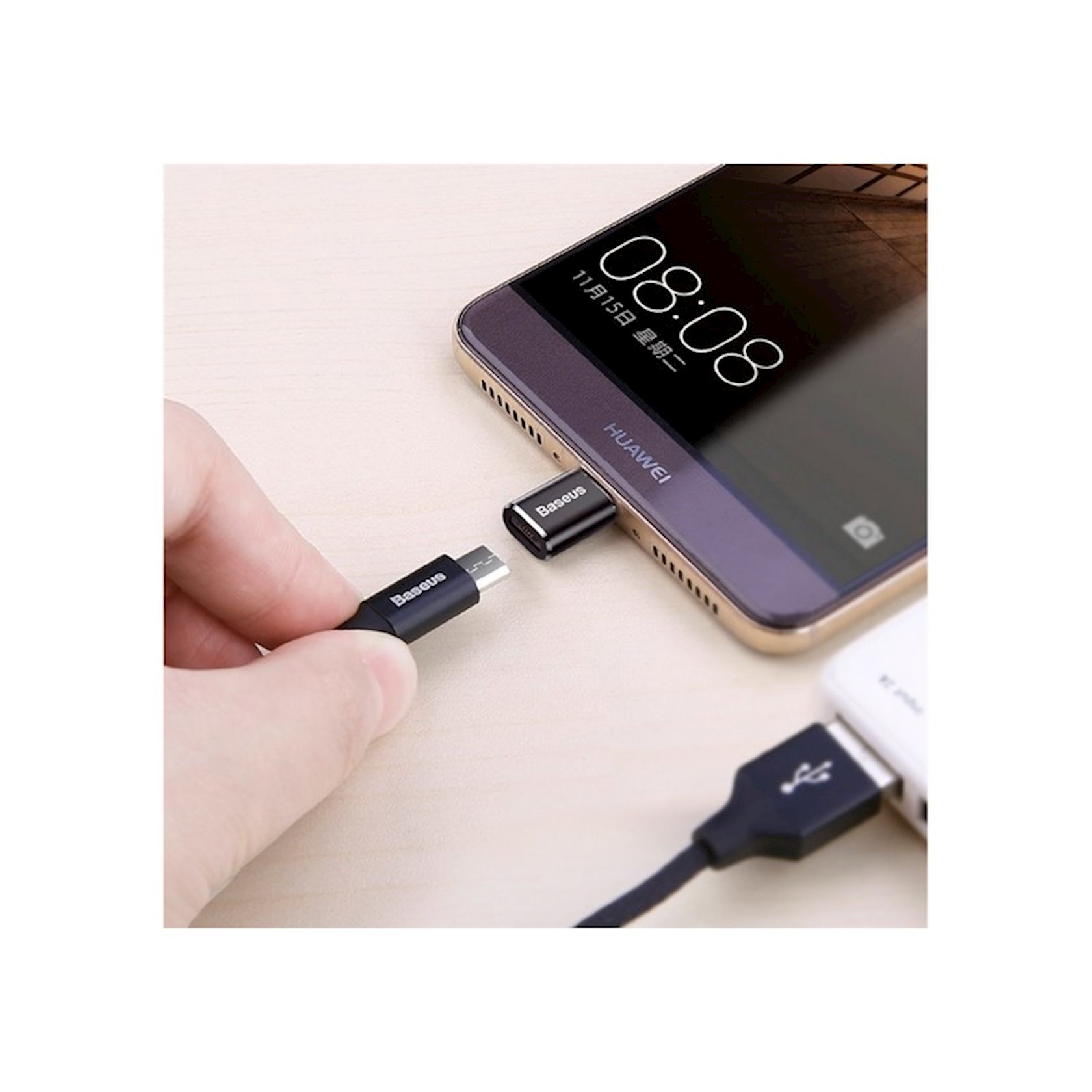 Adapter Baseus Micro Female To TypeC Male (CAMOTG01) Qiymeti