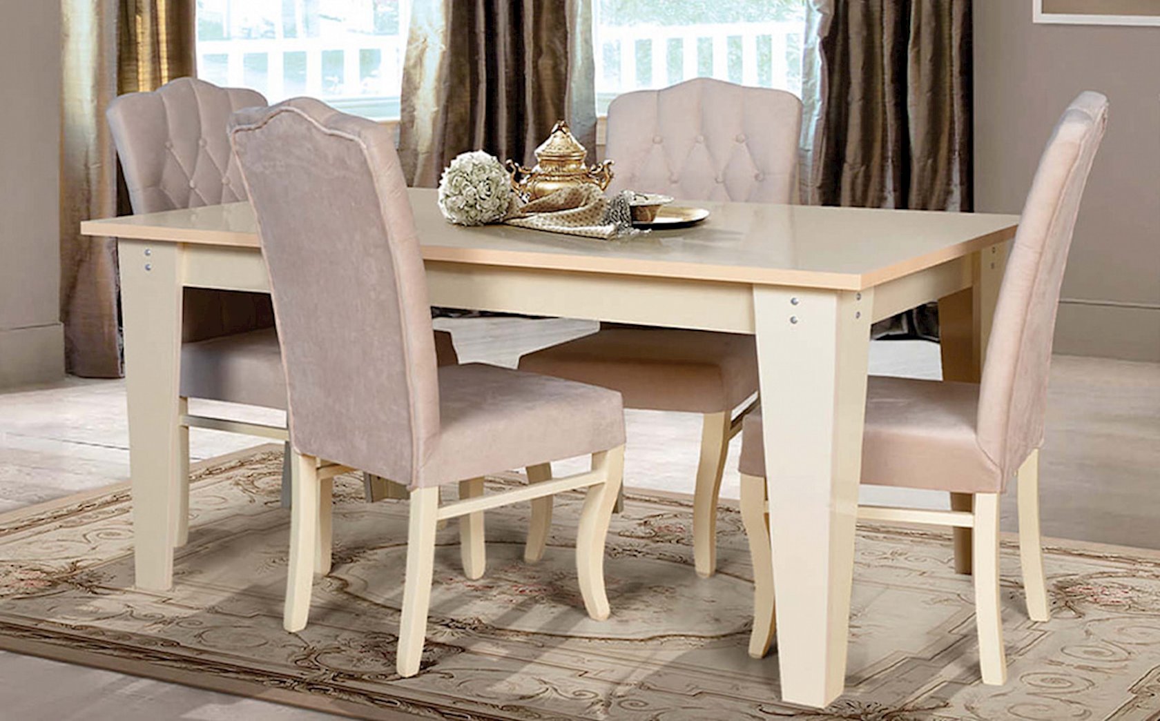 Стол обеденный Woodpecker Chanel открывающийся 2050x800x900 мм ...