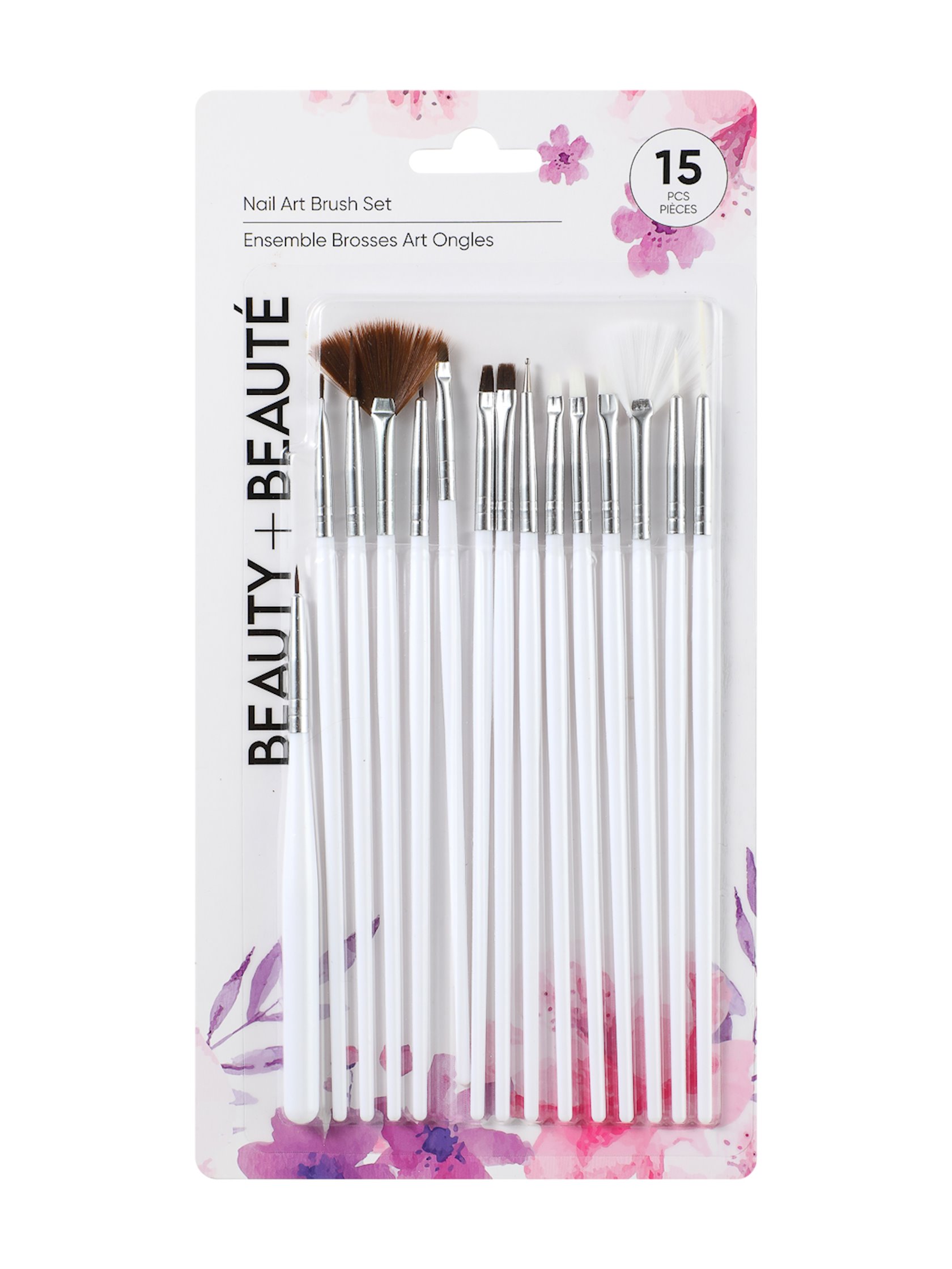 Кисти для дизайна ногтей Miniso Flowers Series Nail Art Brush Set, 15 ...