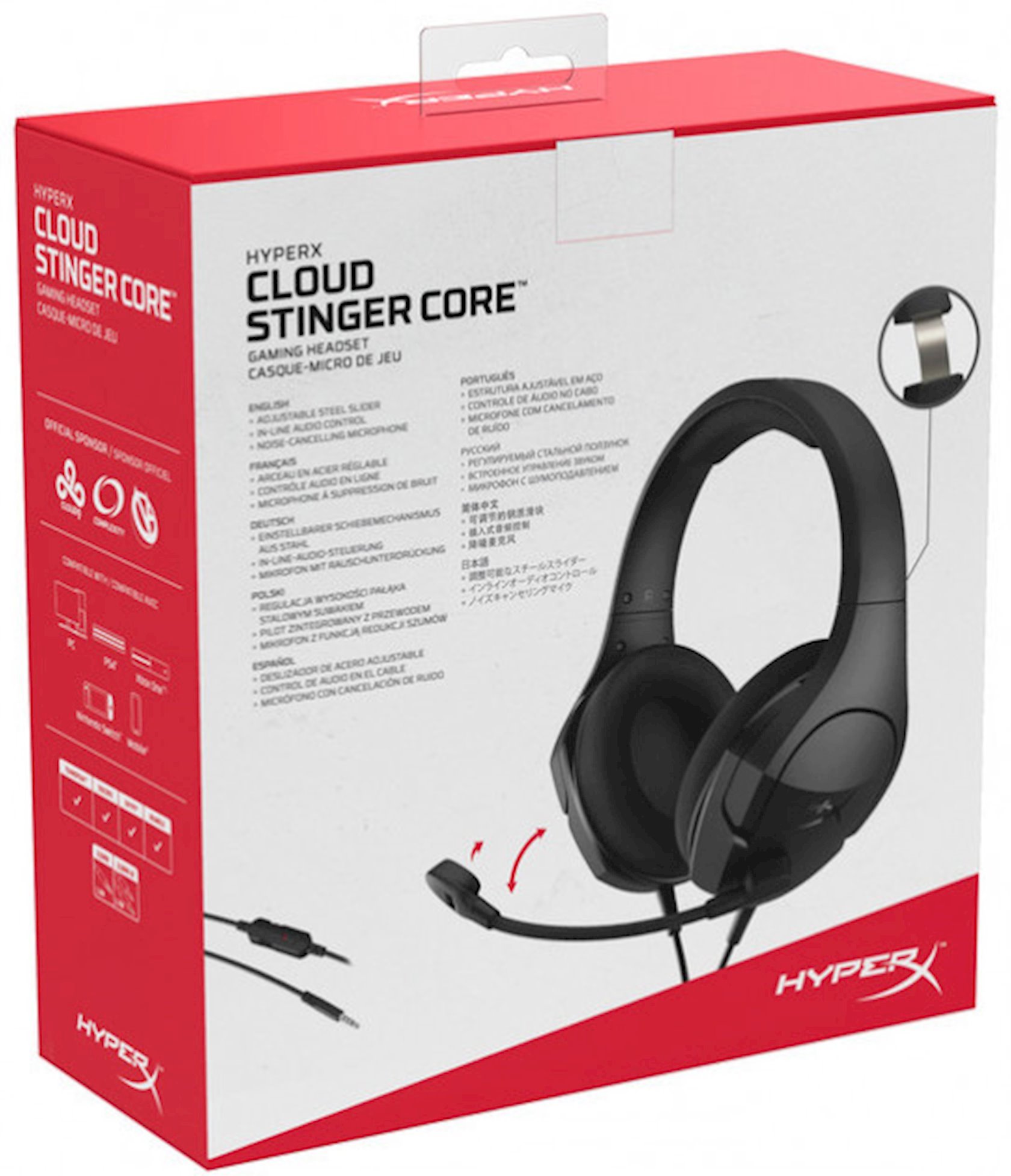 Наушники-гарнитура HyperX Cloud Stinger Core PC Black (HX-HSCSC2-BK/WW ...