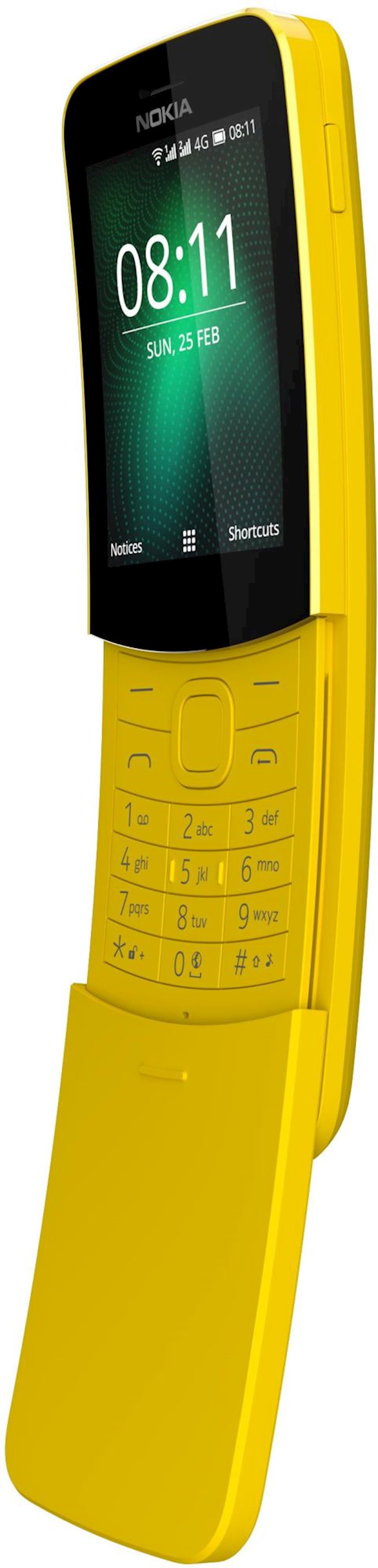 Mobil telefon Nokia 8110 512MB/4GB Banana Yellow - Qiymeti, Bakıda almaq.  Satışı, icmal, rəylər