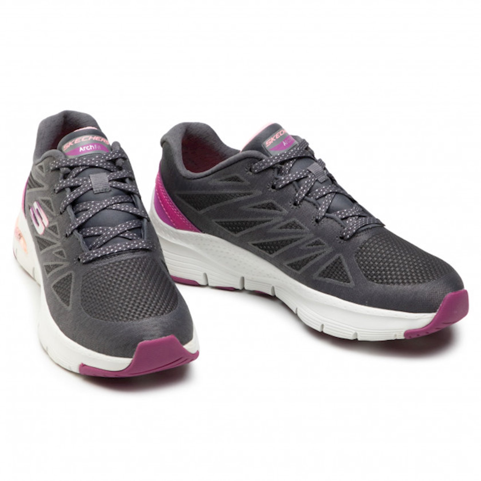 Кроссовки женские Skechers 149411-CCPK, серый/розовый,текстиль/сетчатый,  размер 36.5 - купить в Баку. Цена, обзор, отзывы, продажа