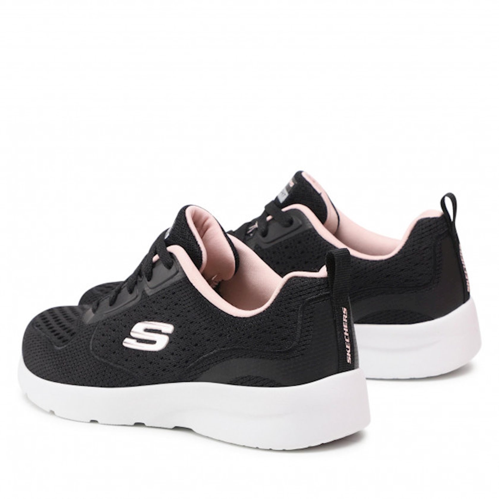 Кроссовки женские Skechers 149544-BKPK, черный,вязаный полиэстер ...