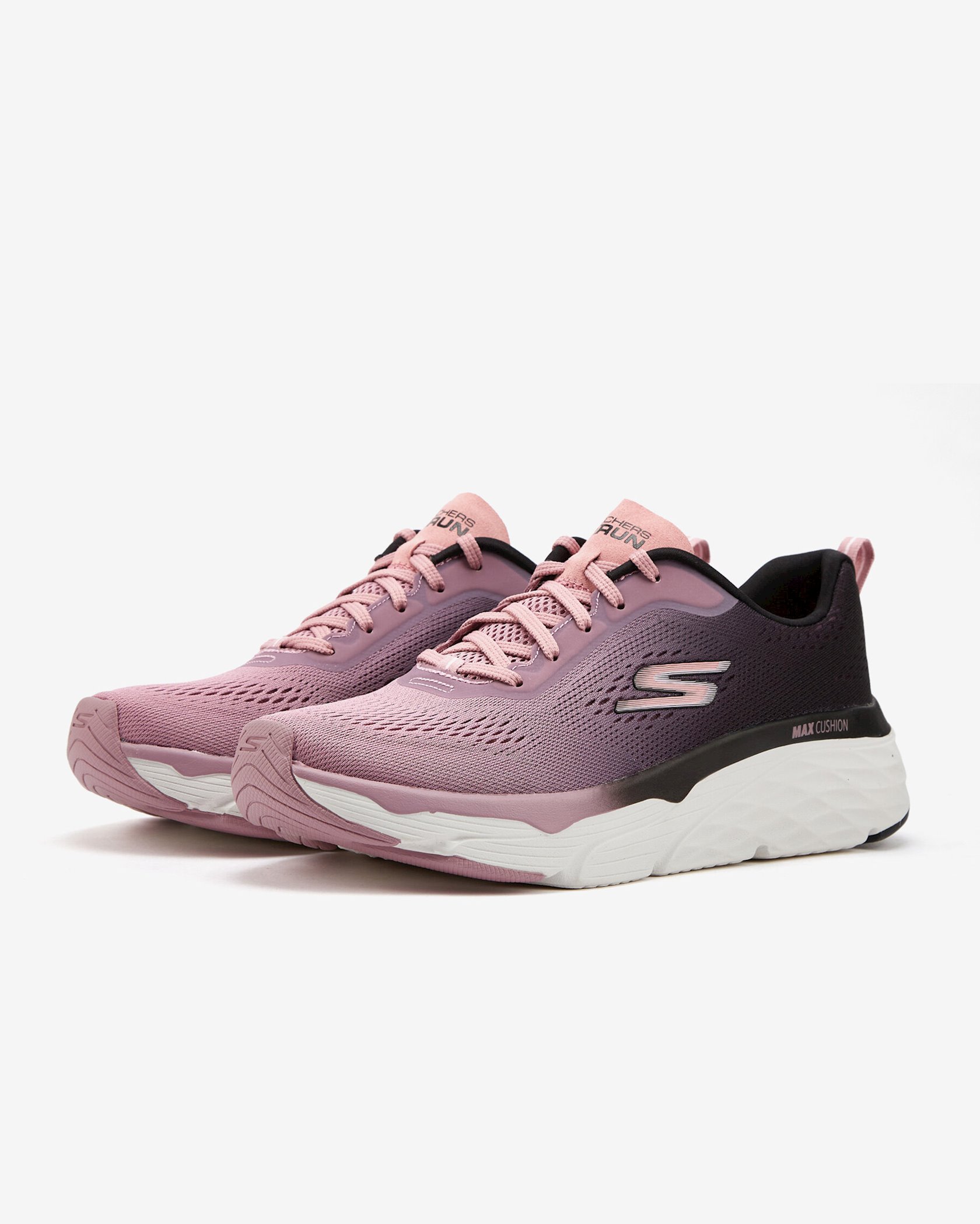 Кроссовки женские Skechers 128262-BKMV, черный/розовый,сетчатый, размер ...