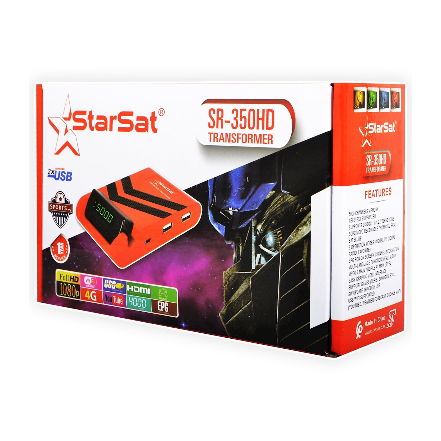 TV tuner StarSat SR350HD Qiymeti, Bakıda almaq. Satışı, icmal, rəylər