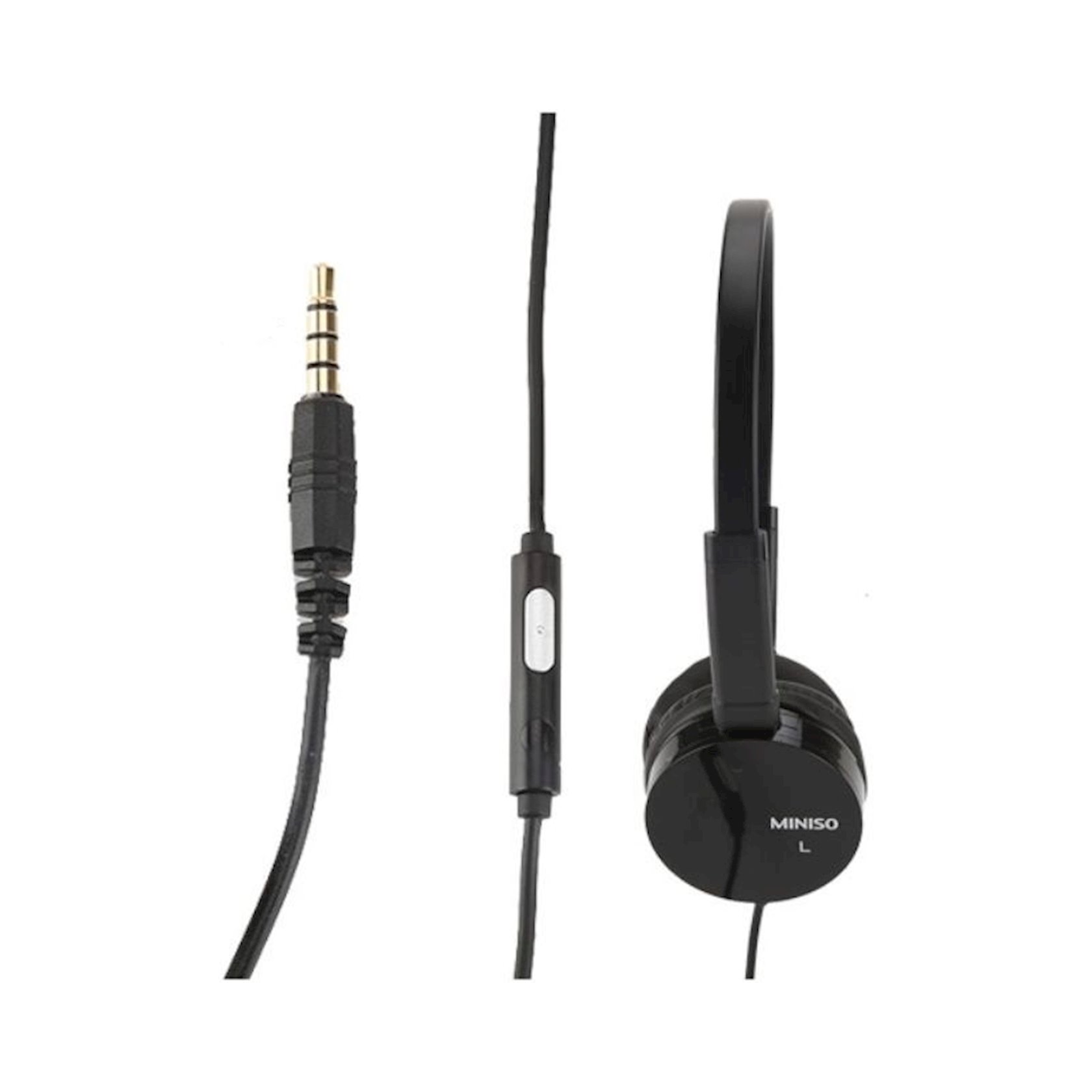 Проводные наушники Miniso Mini jack 3.5 мм Black - купить в Баку. Цена ...