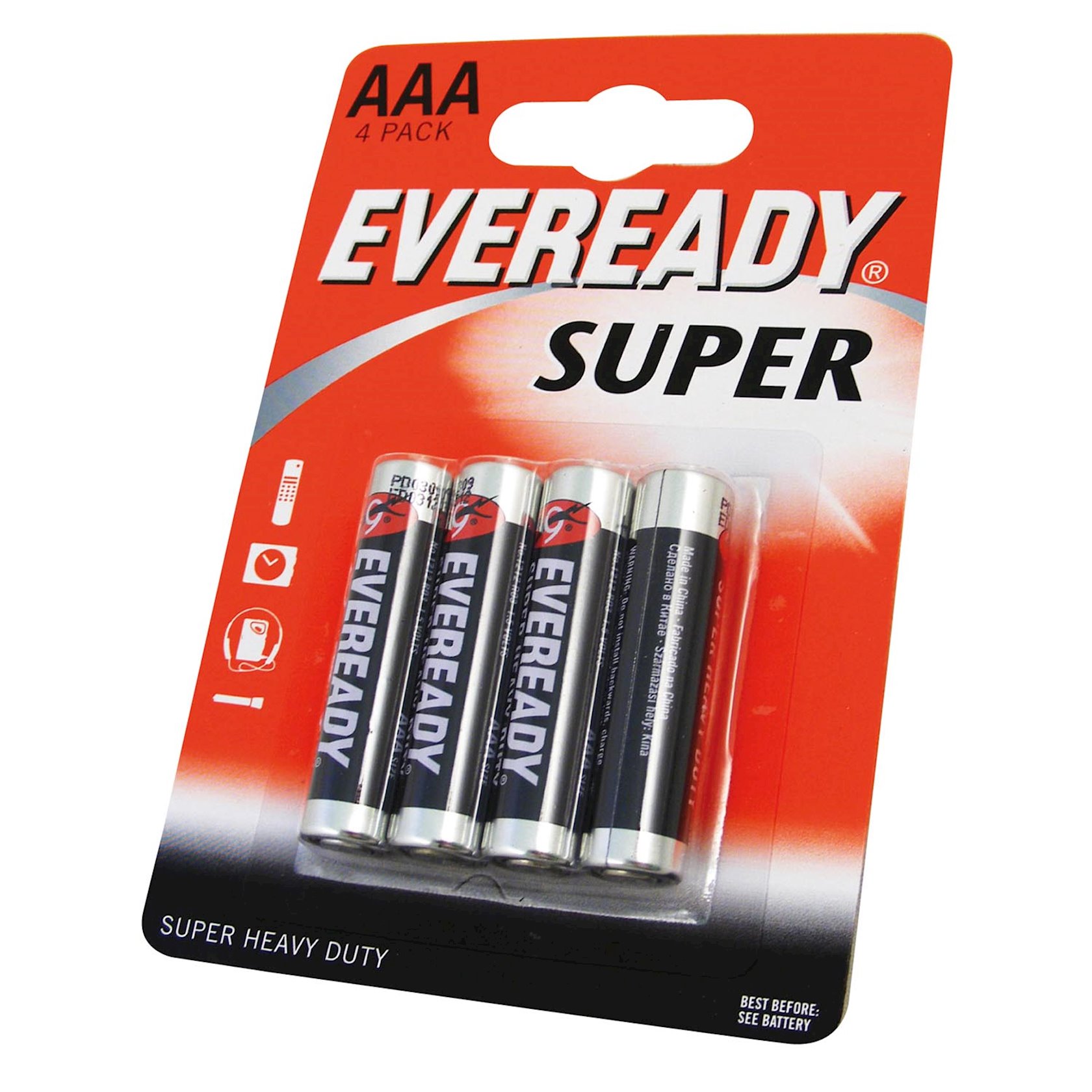 Eveready super батарейки ААА 4шт