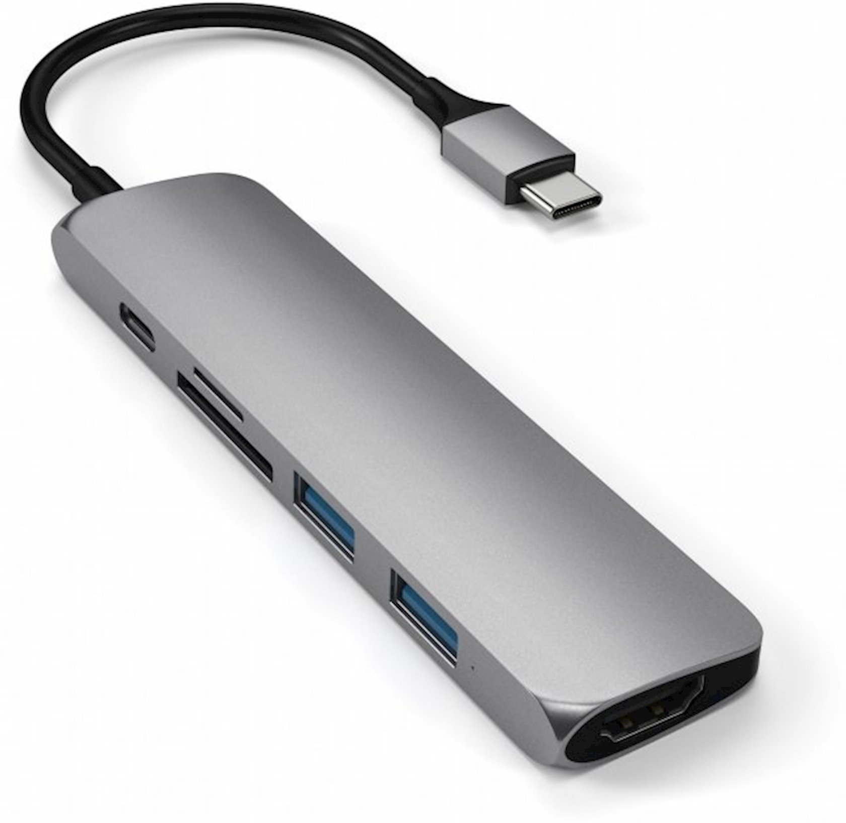 USB HUB Satechi STSCMA2M Aluminum TypeC Slim MultiPort Adapter 4K V2