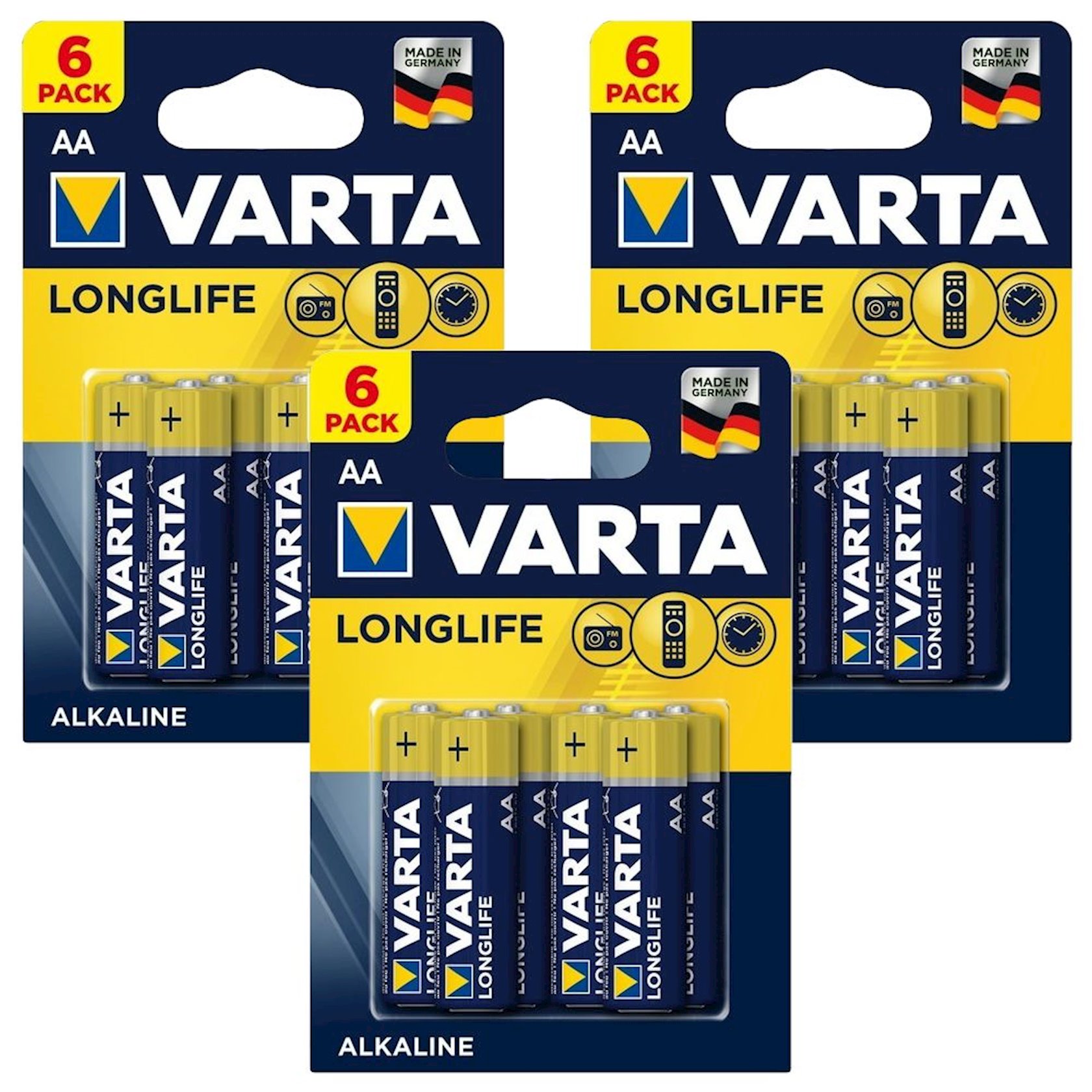 Батарейка Varta Longlife Extra LR06 AA, 4 шт - купить в Баку. Цена ...