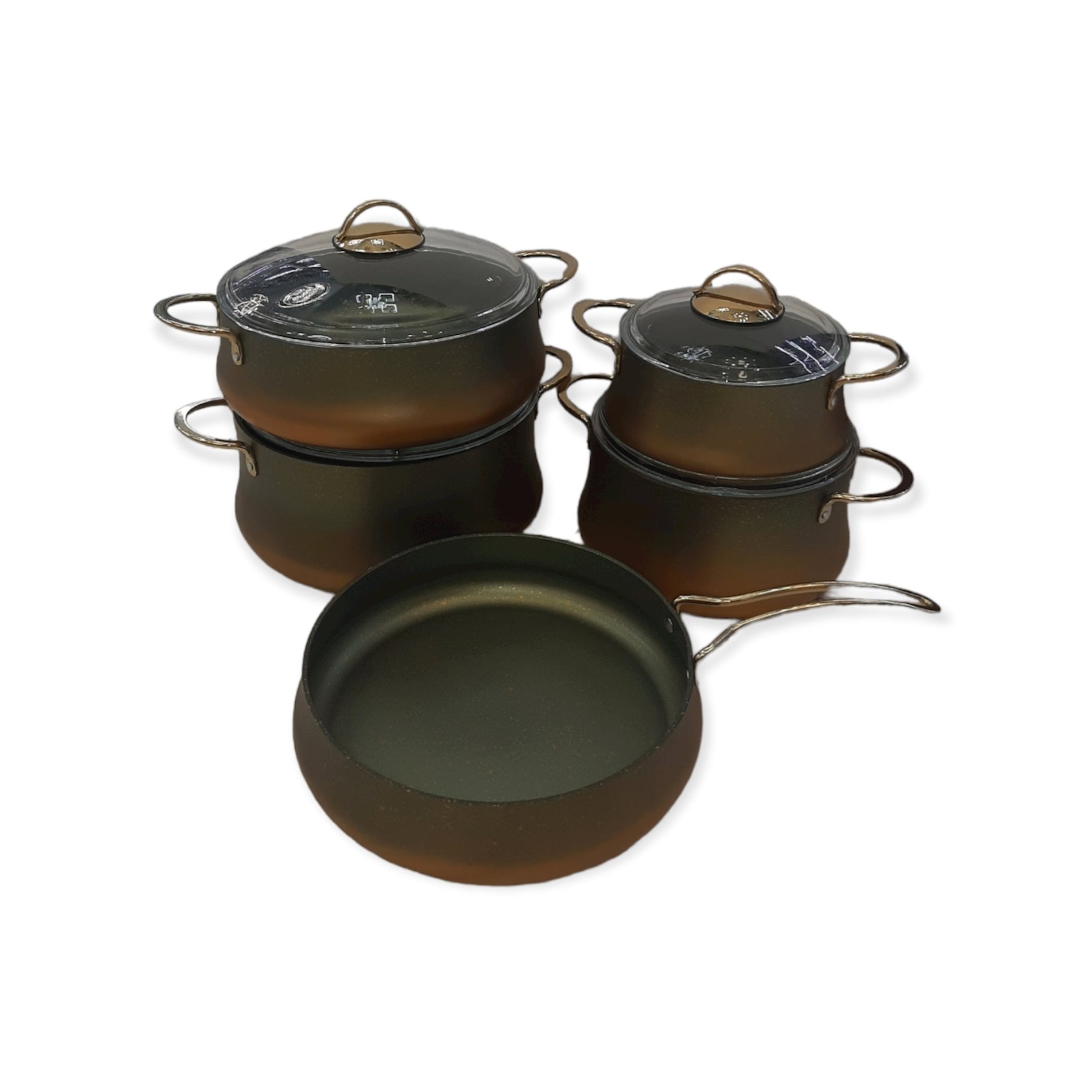 Cookware :: Cookware Set :: A2864 Korkmaz Stona 7 Piece Cookware