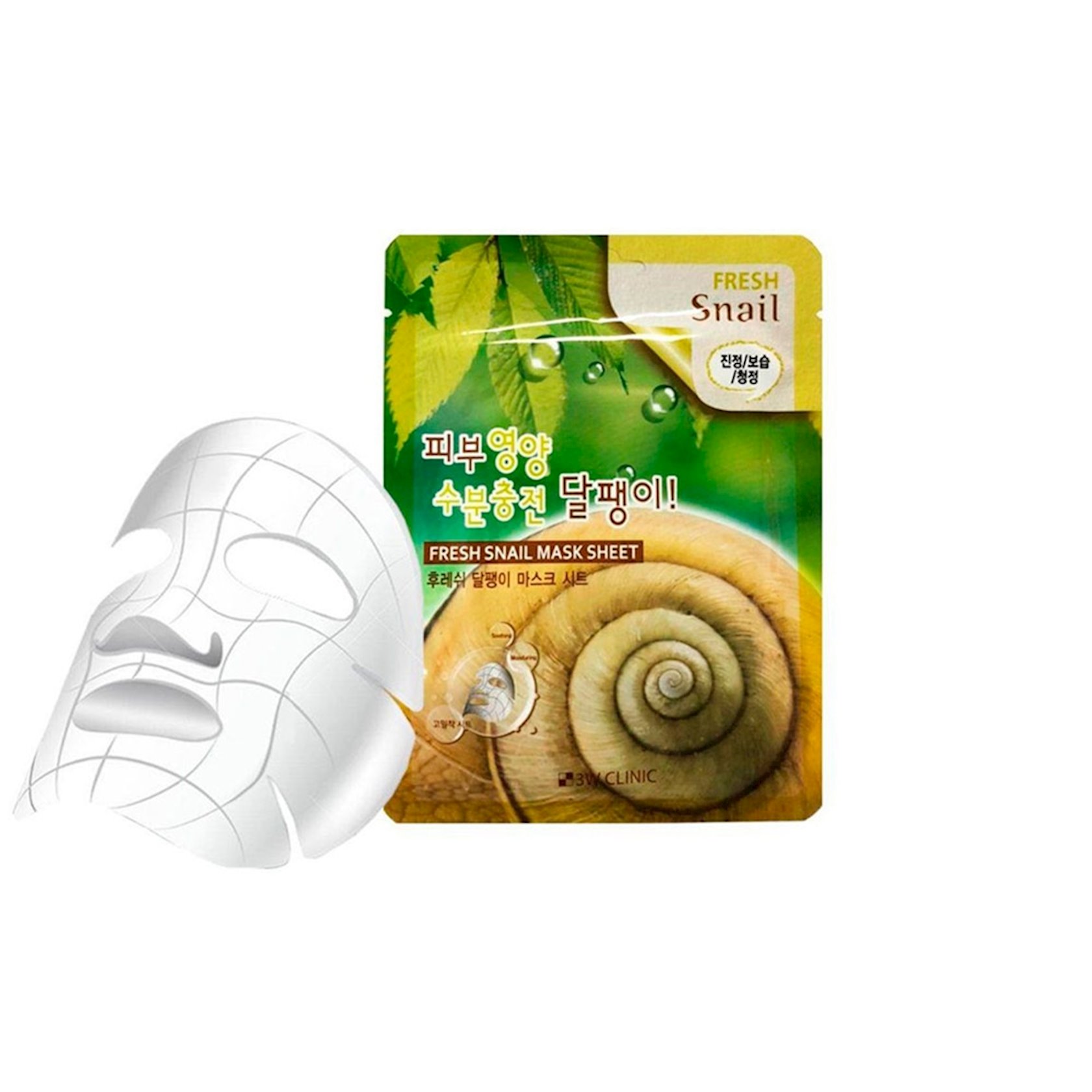 Parça maska 3W Clinic Fresh Mask Snail Mucus Sheet 23 ml Qiymeti