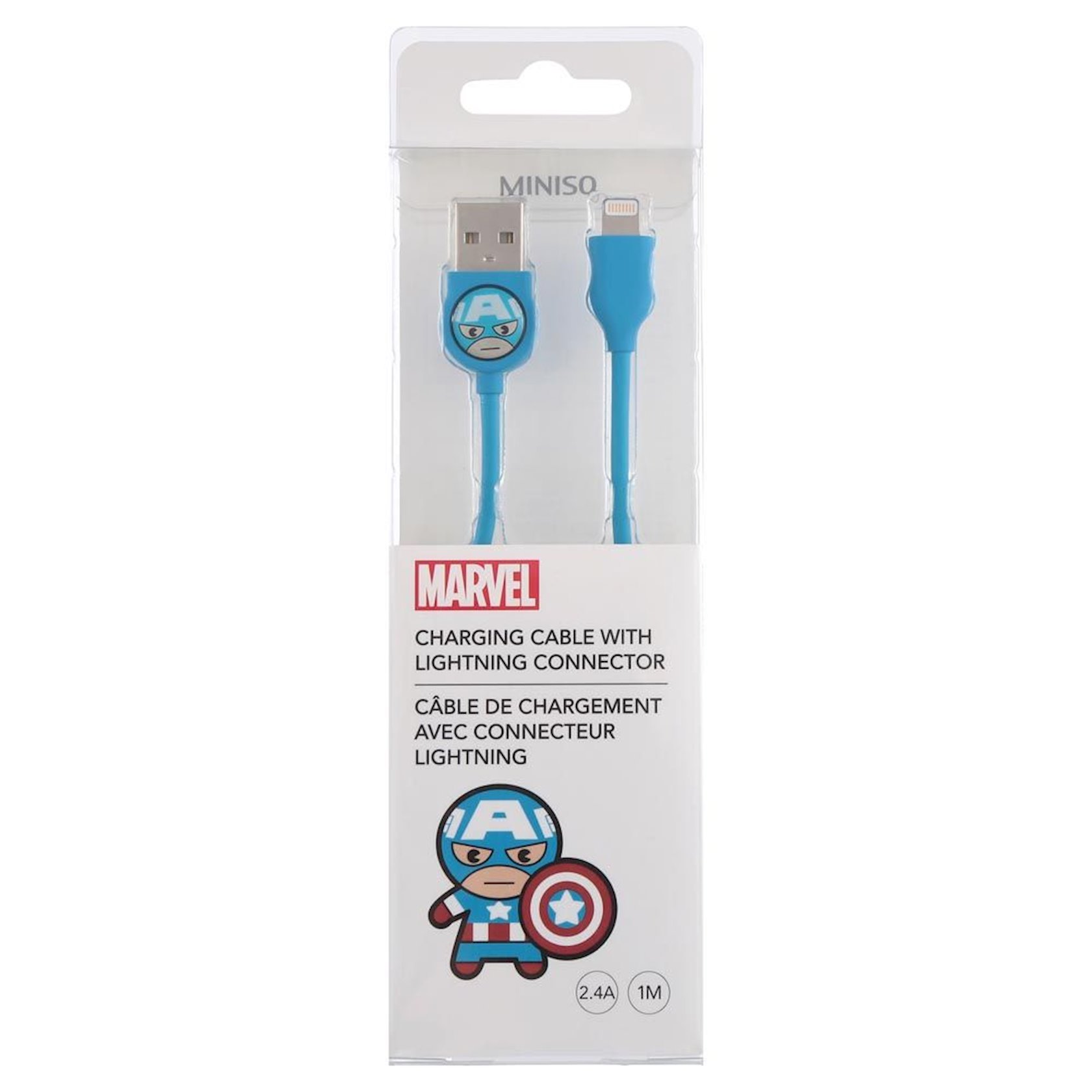 Кабель USB Miniso Marvel with Lightning Connector 1м купить в Баку. Цена, обзор, отзывы, продажа