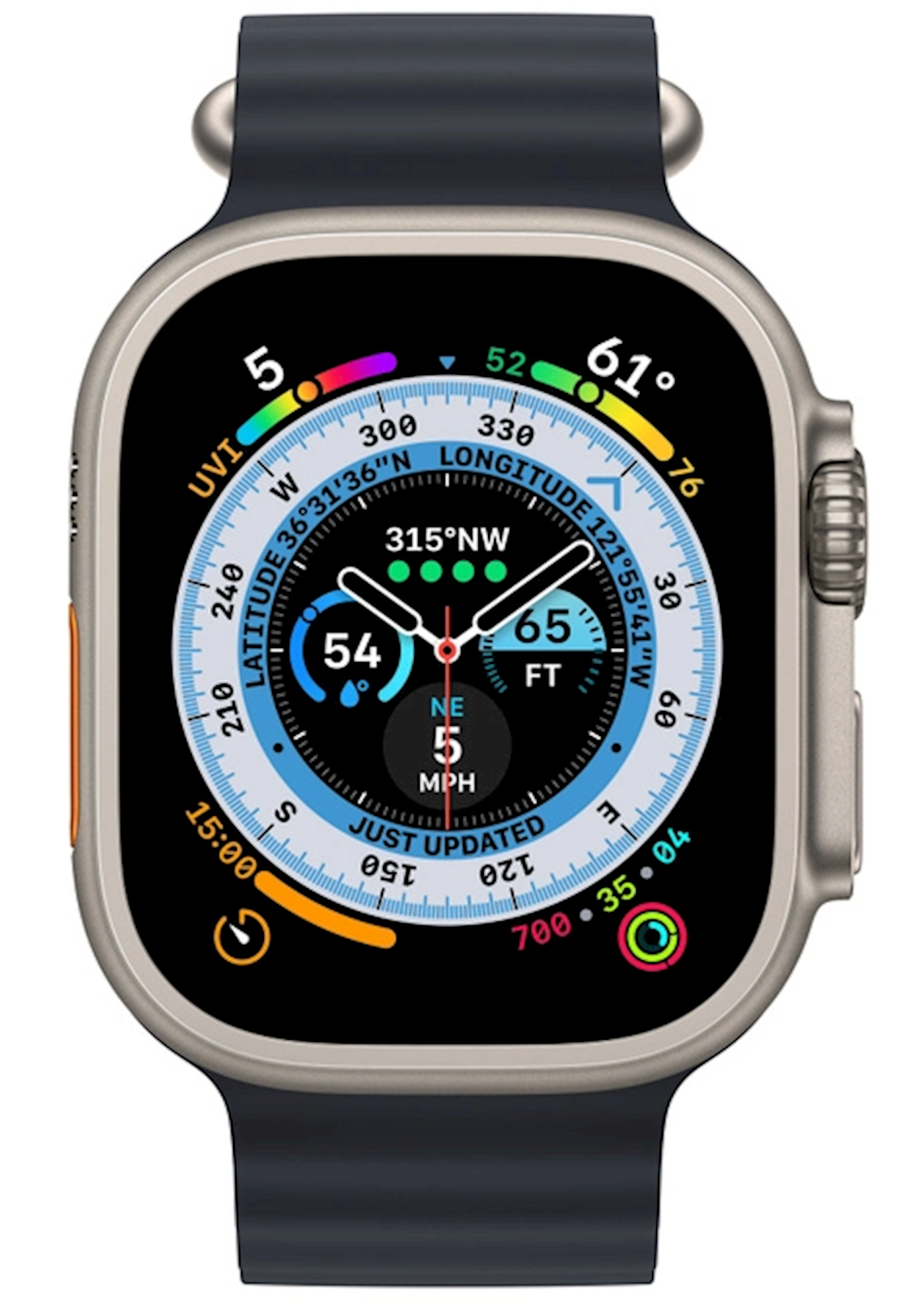 Ağıllı saat Apple Watch Ultra GPS + Cellular 49mm Titanium