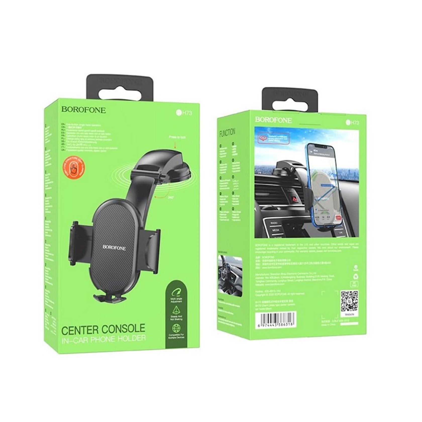 Avtomobil üçün telefon tutacağı Borofone BH73 Black - Qiymeti, Bakıda ...