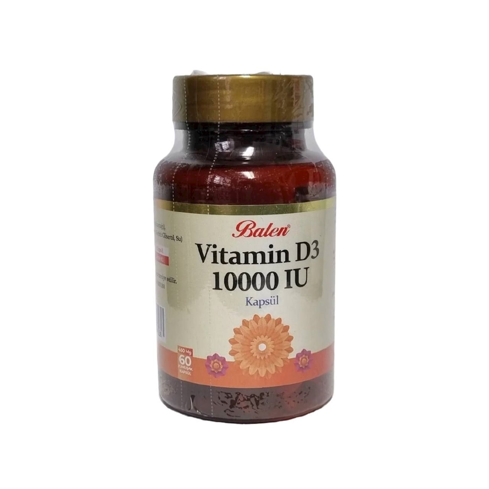 Qida əlavəsi Balen Vitamin D3 10000 IU Kapsül, 60 kapsul Qiymeti