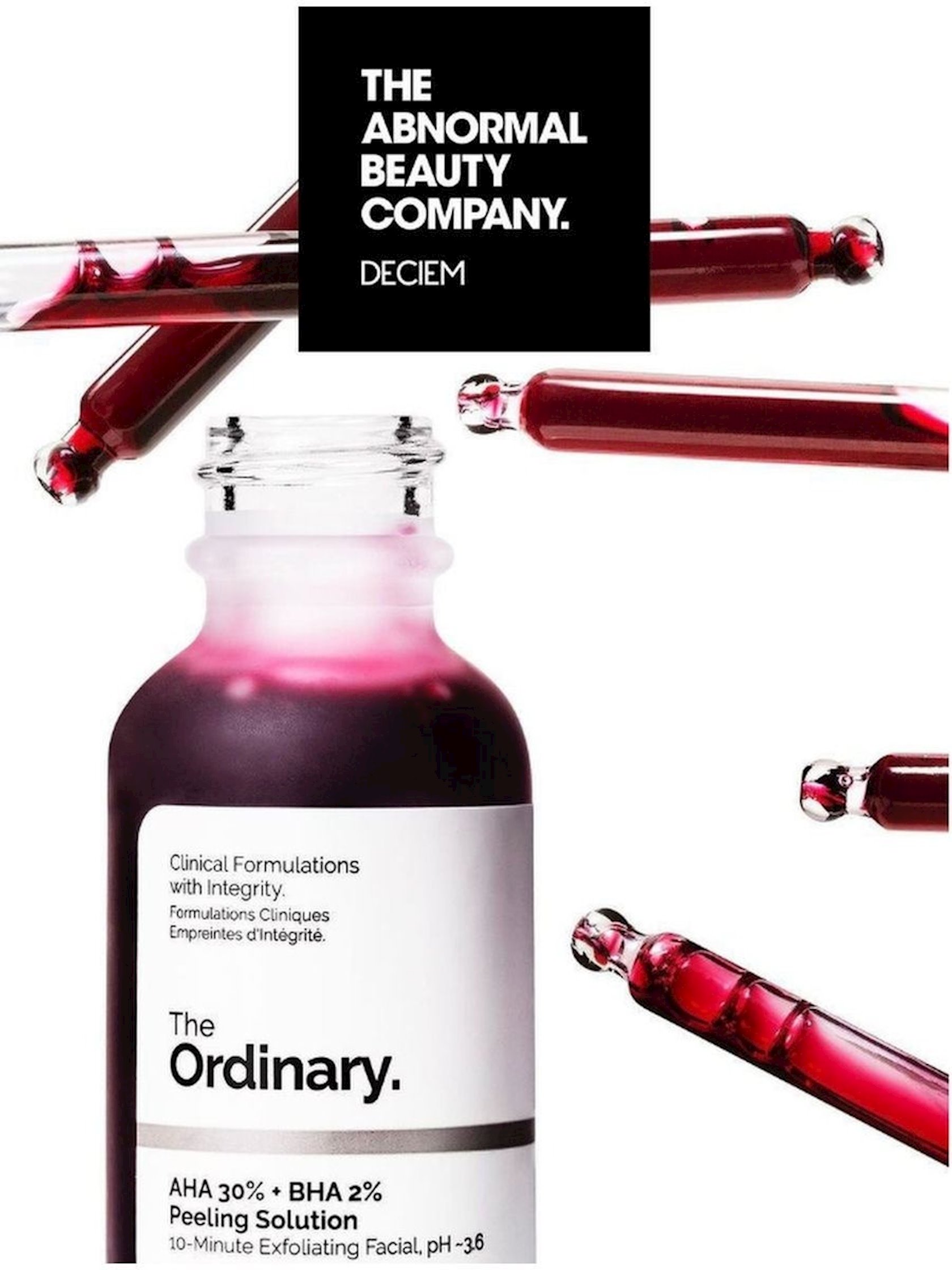 Кислотный пилинг для лица The Ordinary AHA 30% + BHA 2% , 30 мл ...