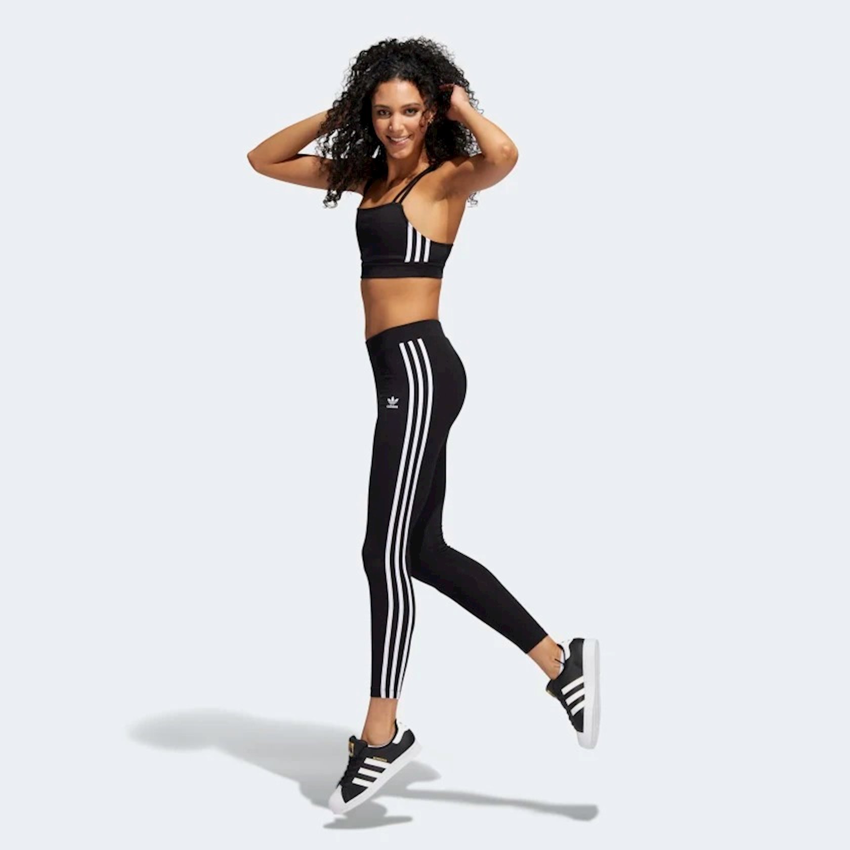Тайтсы женские Adidas Classics 3-Stripes HD2350, черный, размер 34/XS ...