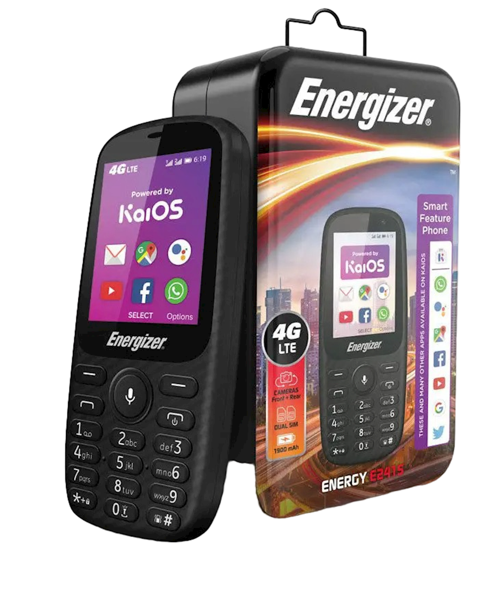 Mobil telefon Energizer Energy E241S Black - Qiymeti, Bakıda almaq. Satışı,  icmal, rəylər